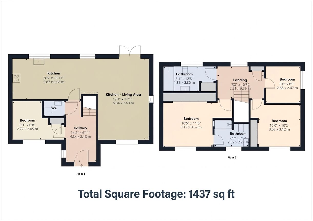 Floorplan of 4 bedroom Detached House for sale, Copperfield Court, Pulham Market, Norfolk, IP21