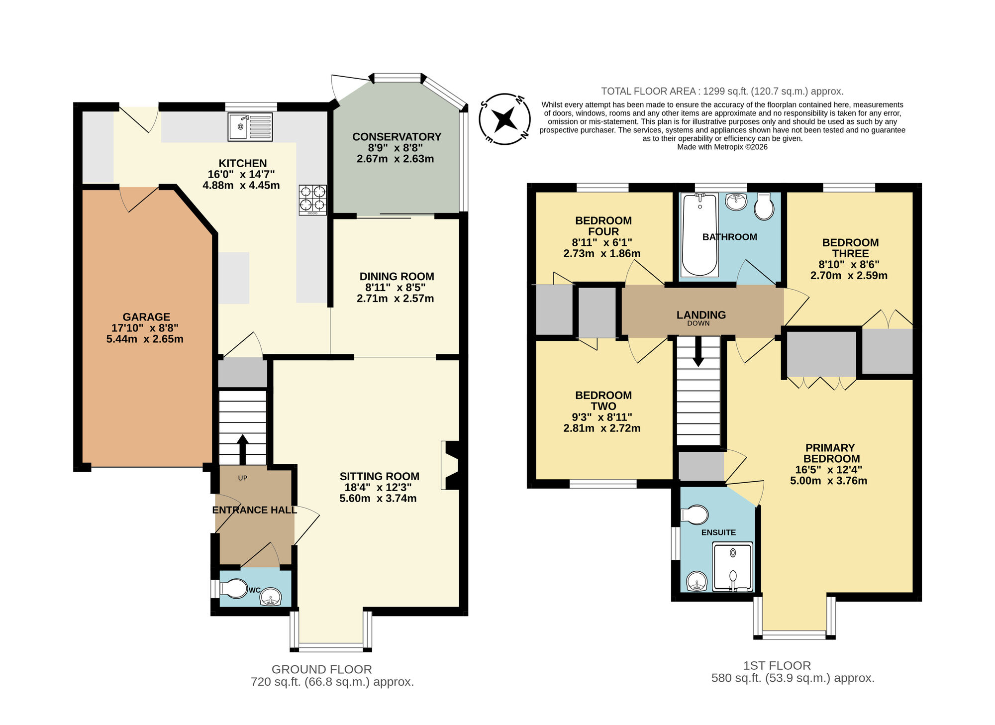 Floorplan of 4 bedroom Detached House for sale, Cranes Meadow, Harleston, Norfolk, IP20