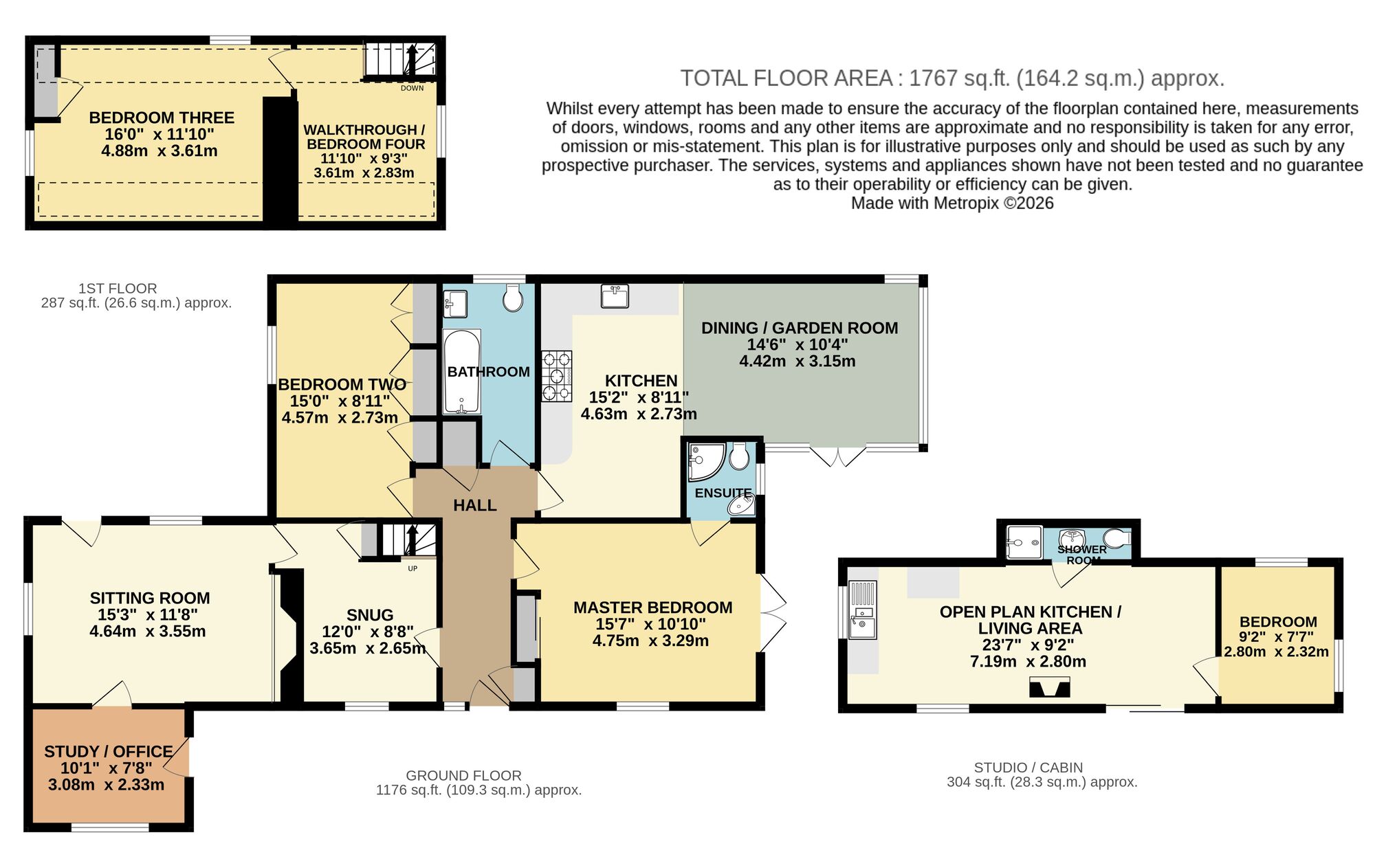 Floorplan of 4 bedroom Detached House for sale, High Road, Needham, Norfolk, IP20