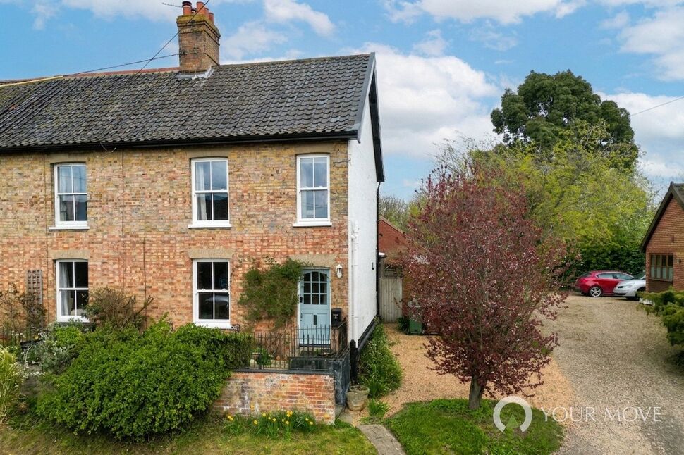 Main image of 3 bedroom End Terrace House for sale, Mill Lane, Pulham St. Mary, Norfolk, IP21