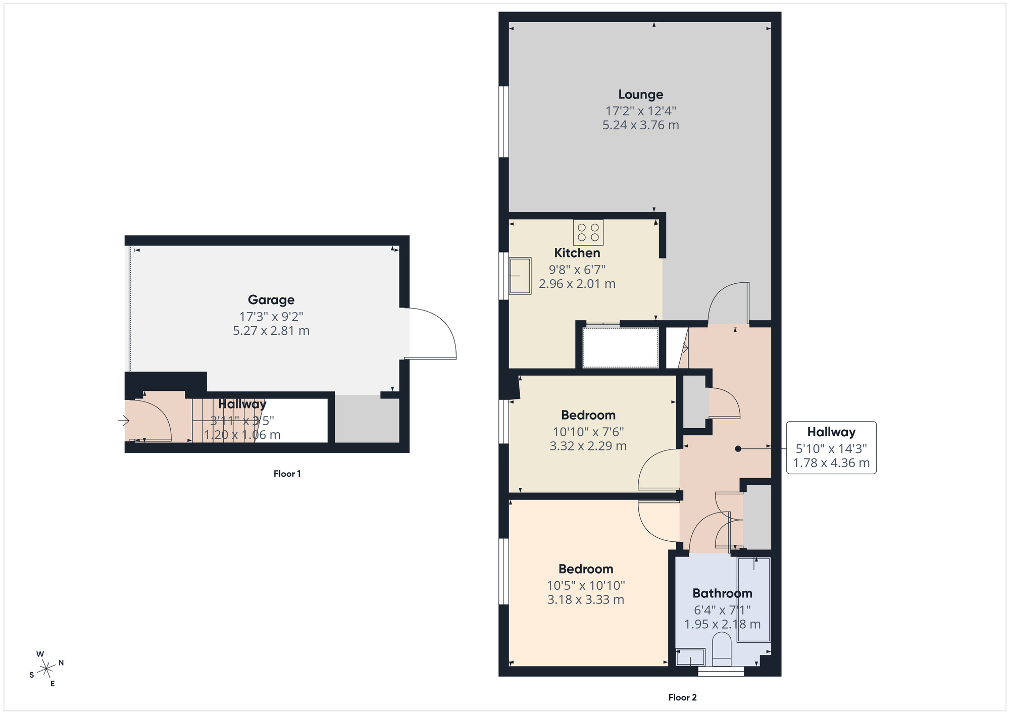 Floorplan of 2 bedroom Detached Flat for sale, Doune Way, Harleston, Norfolk, IP20