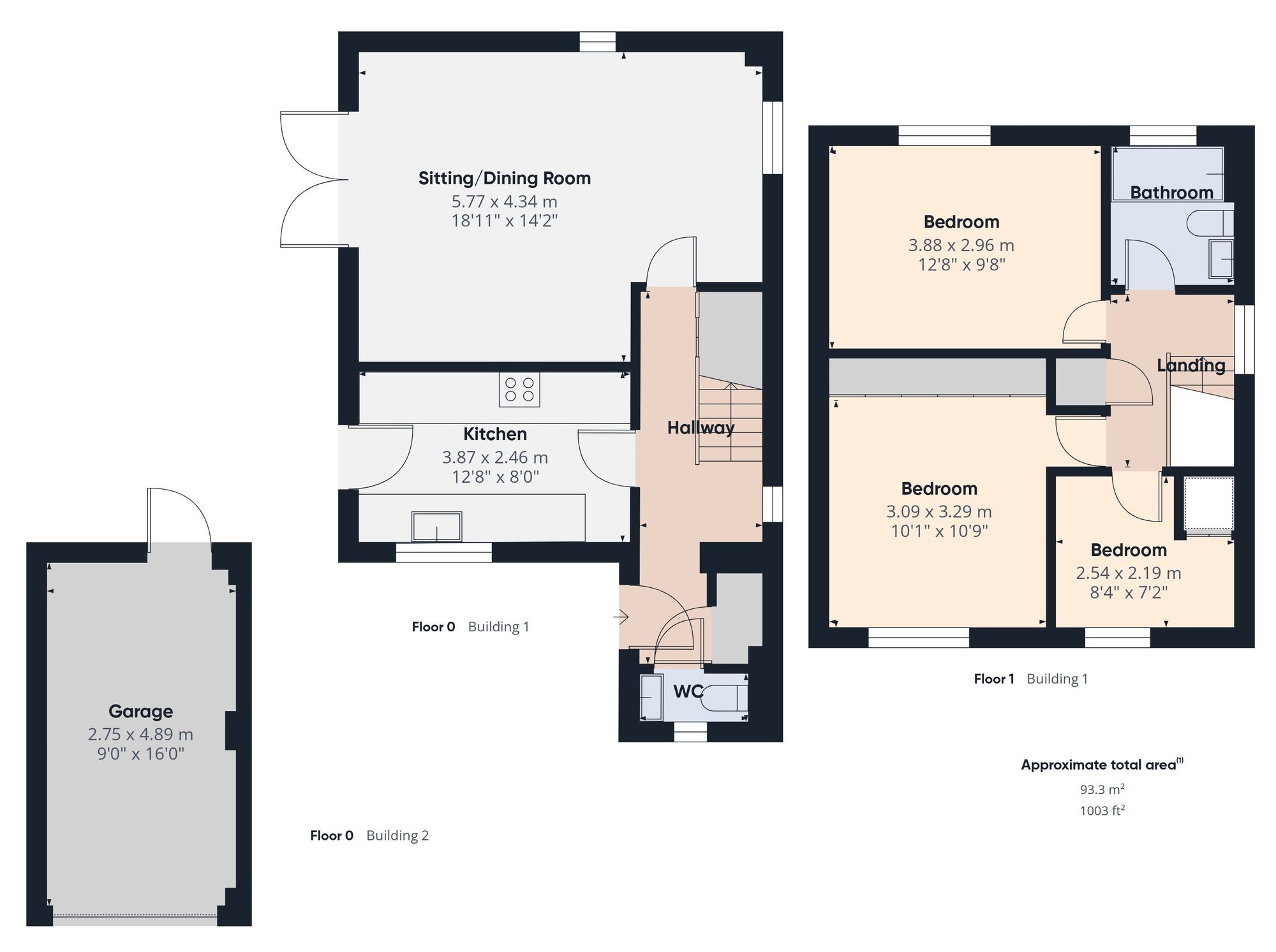 Floorplan of 3 bedroom Detached House for sale, Weavers Croft, Harleston, Norfolk, IP20