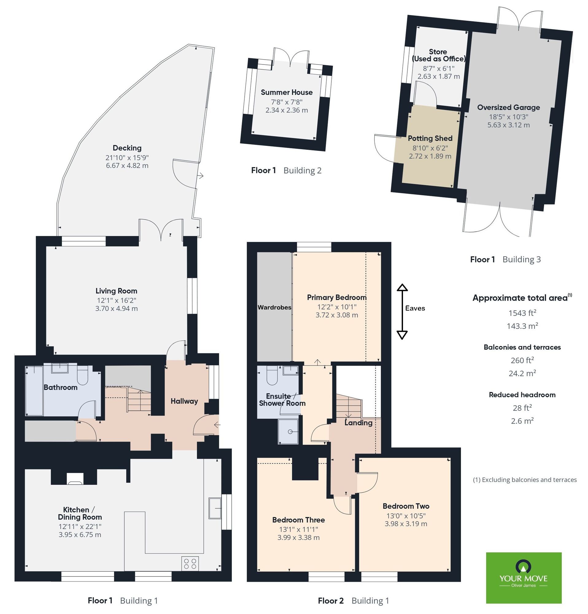 Floorplan of 3 bedroom Detached House for sale, The Street, Tivetshall St. Mary, Norfolk, NR15