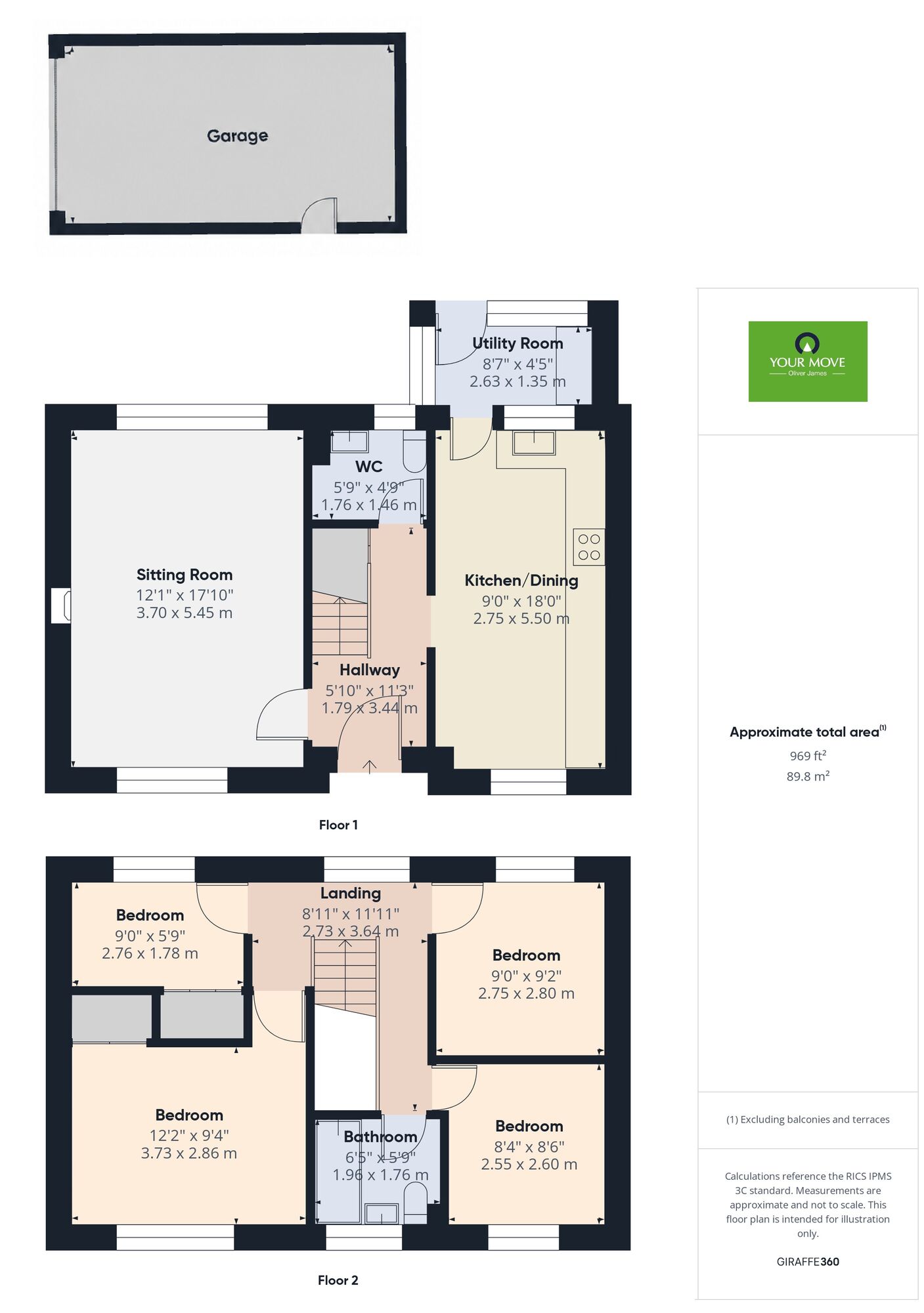 Floorplan of 4 bedroom Semi Detached House for sale, Pilgrims Way, Harleston, Norfolk, IP20