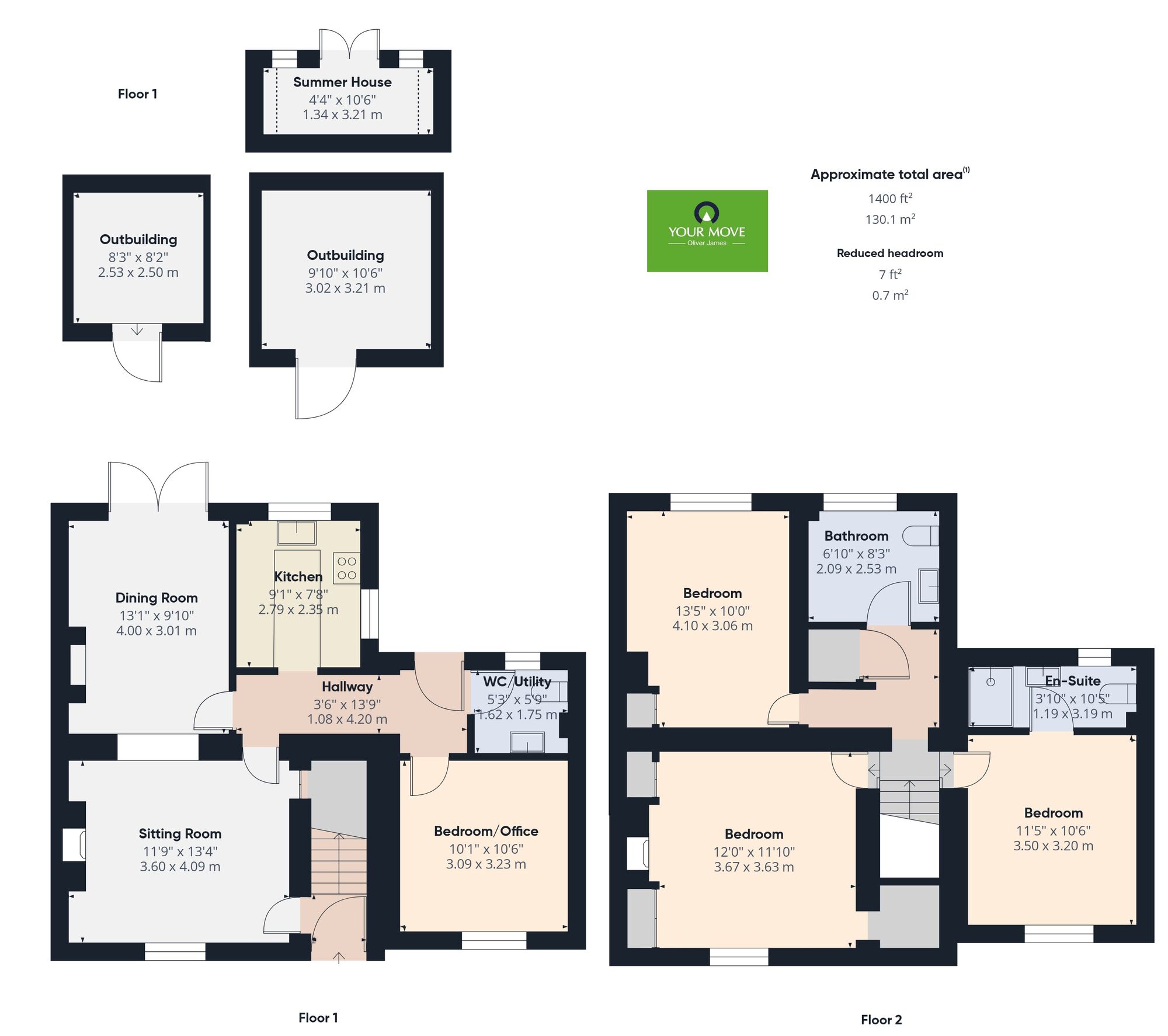 Floorplan of 3 bedroom Semi Detached Property for sale, Station Road, Pulham St. Mary, Norfolk, IP21
