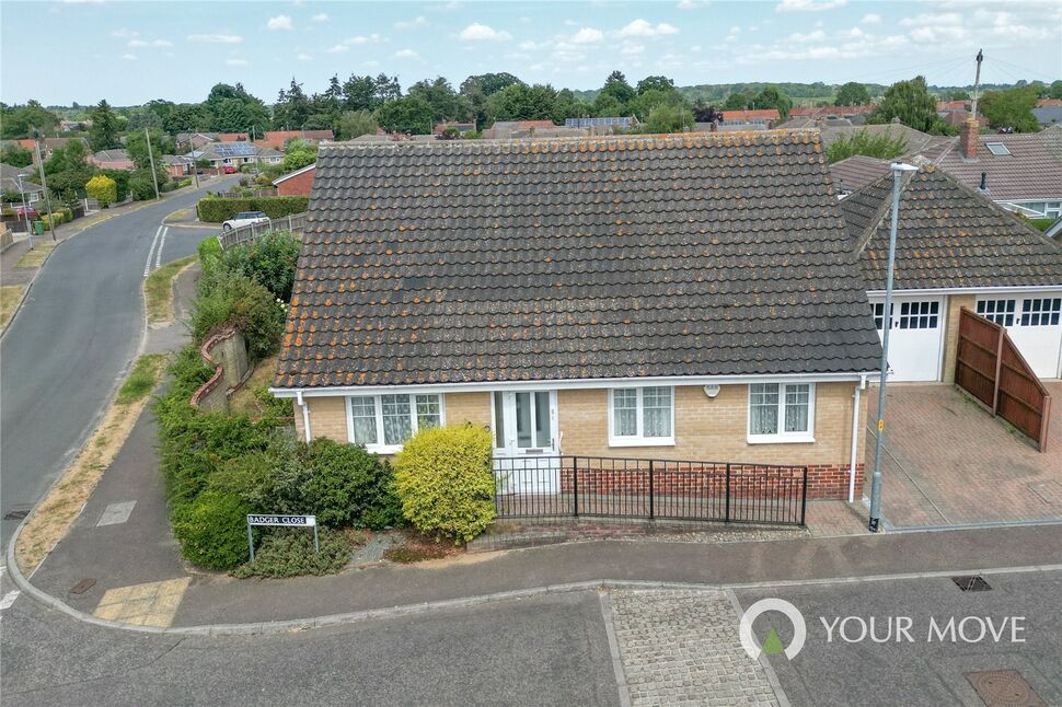 Main image of 3 bedroom Detached Bungalow for sale, Badger Close, Harleston, Norfolk, IP20