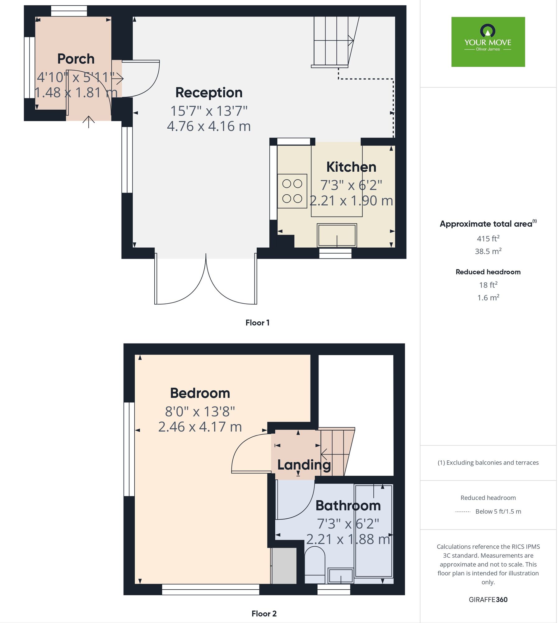 Floorplan of 1 bedroom End Terrace House for sale, Herolf Way, Harleston, Norfolk, IP20