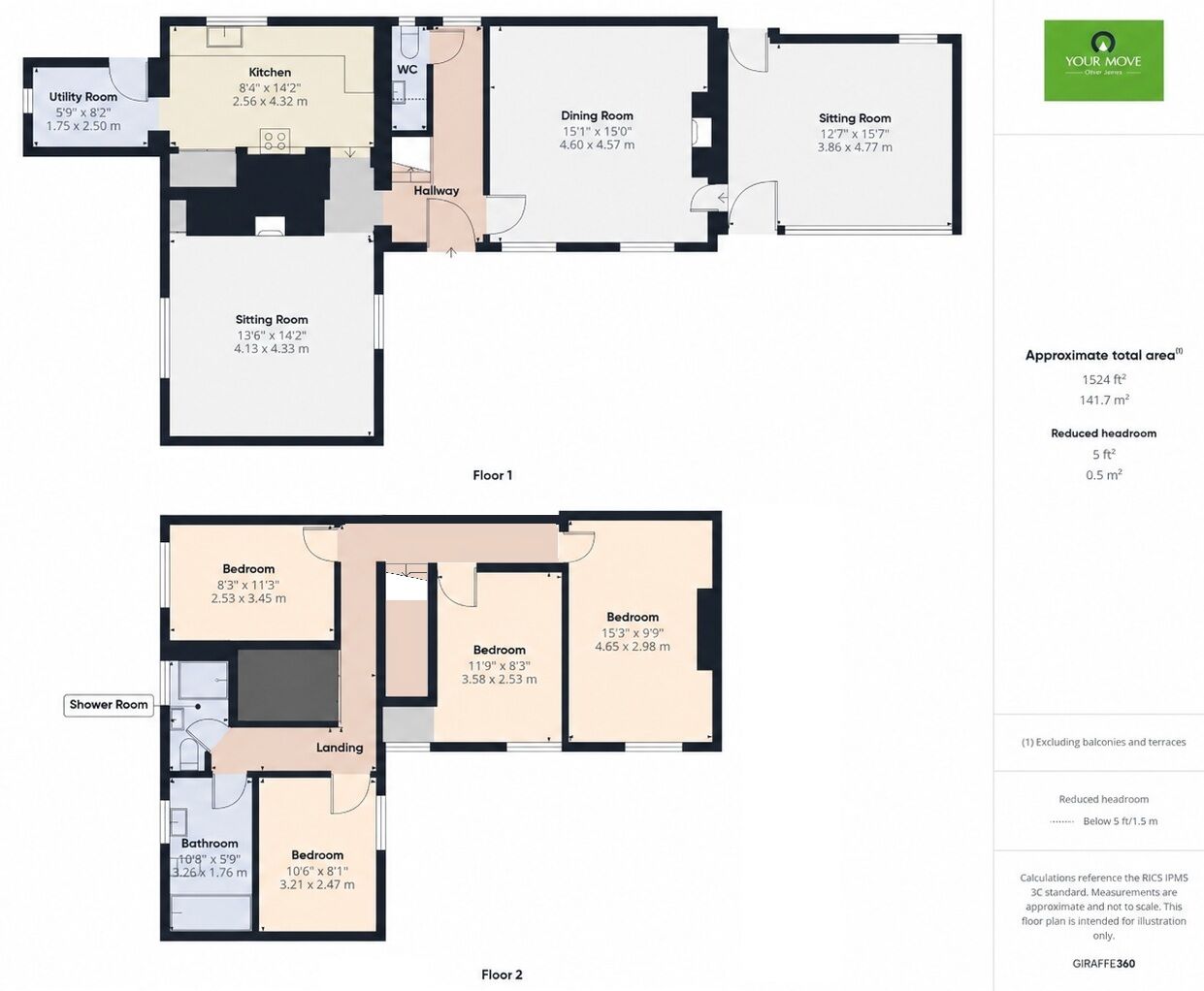 Floorplan of 4 bedroom Detached House for sale, New Street, Fressingfield, Suffolk, IP21