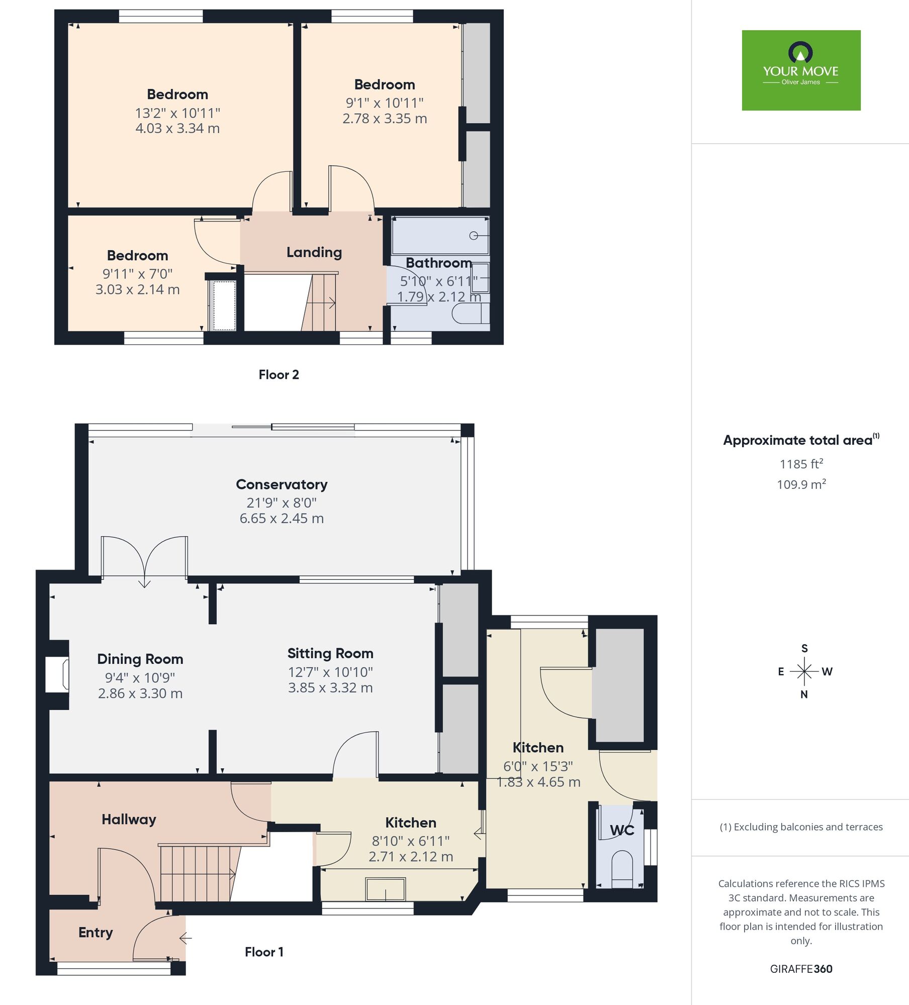 Floorplan of 3 bedroom Semi Detached House for sale, Leman Grove, Loddon, Norfolk, NR14