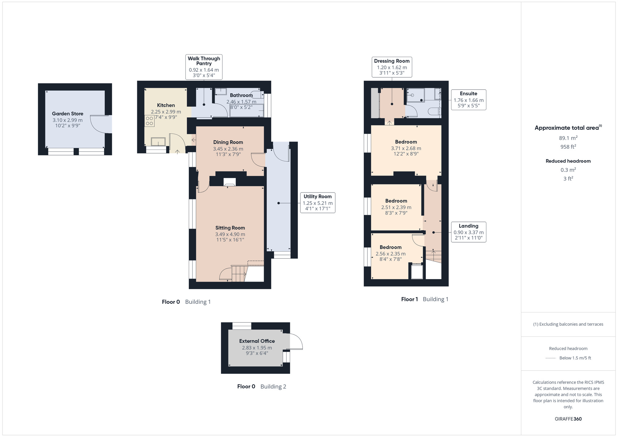 Floorplan of 3 bedroom Semi Detached House for sale, Factory Close, Harleston, Norfolk, IP20