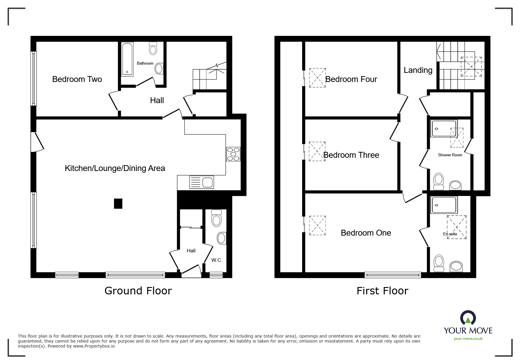 Floorplan of 4 bedroom  House to rent, Ludstone,Claverley, Wolverhampton, WV5