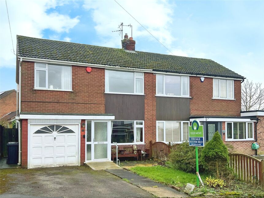 Main image of 3 bedroom Semi Detached House for sale, Lawrence Drive, Brinsley, Nottinghamshire, NG16