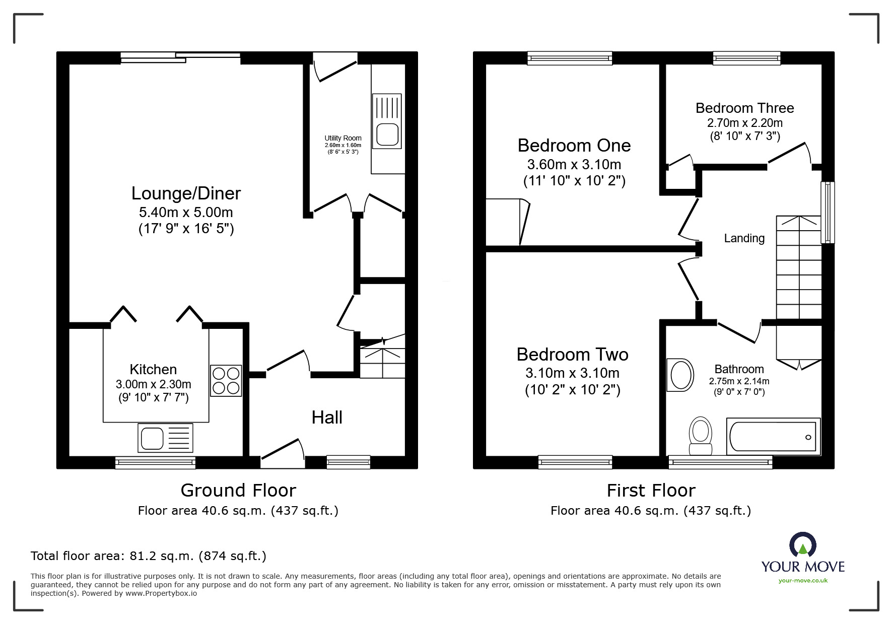 Floorplan of 3 bedroom Semi Detached House for sale, Godfrey Drive, Ilkeston, Derbyshire, DE7