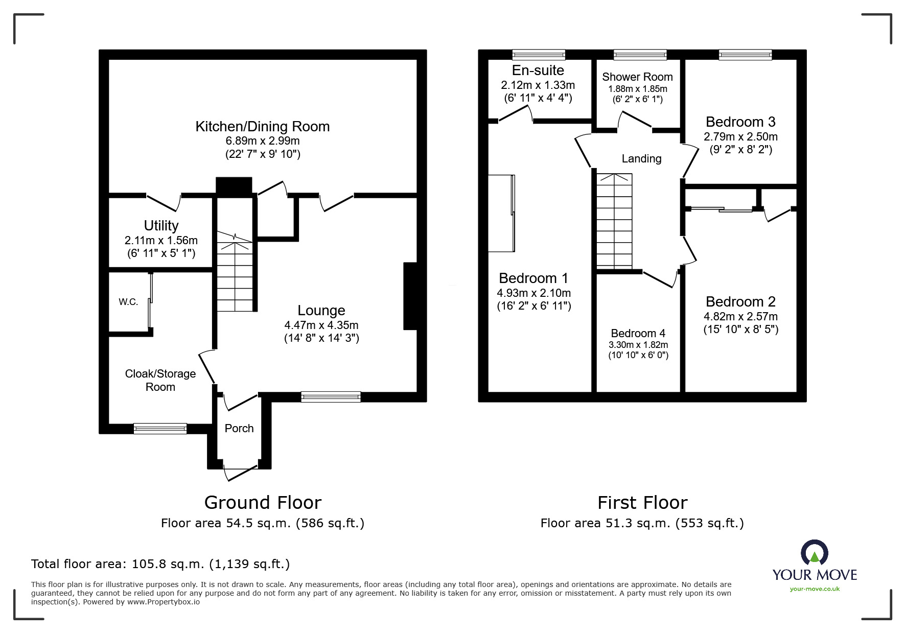 Floorplan of 4 bedroom Semi Detached House to rent, Milford Drive, Ilkeston, Derbyshire, DE7