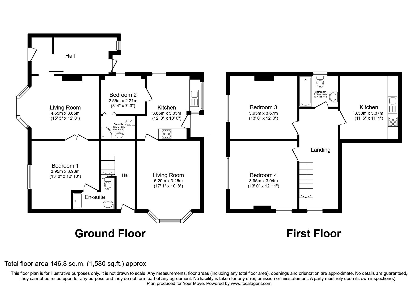 Floorplan of 3 bedroom Detached House for sale, Osmaston Park Road, Derby, Derbyshire, DE24