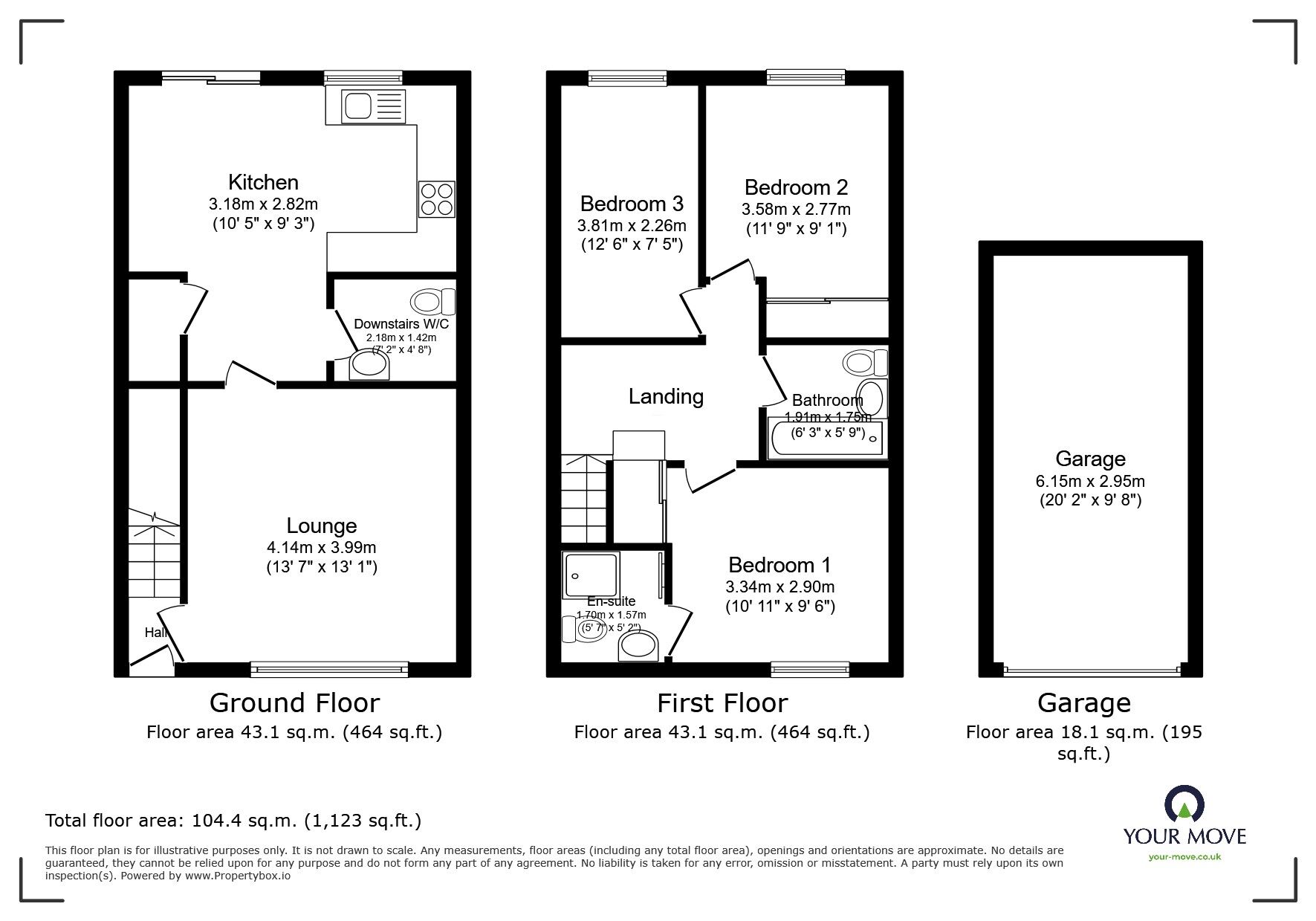 Floorplan of 3 bedroom Semi Detached House for sale, Dalbeattie Avenue, Stenson Fields, Derbyshire, DE24