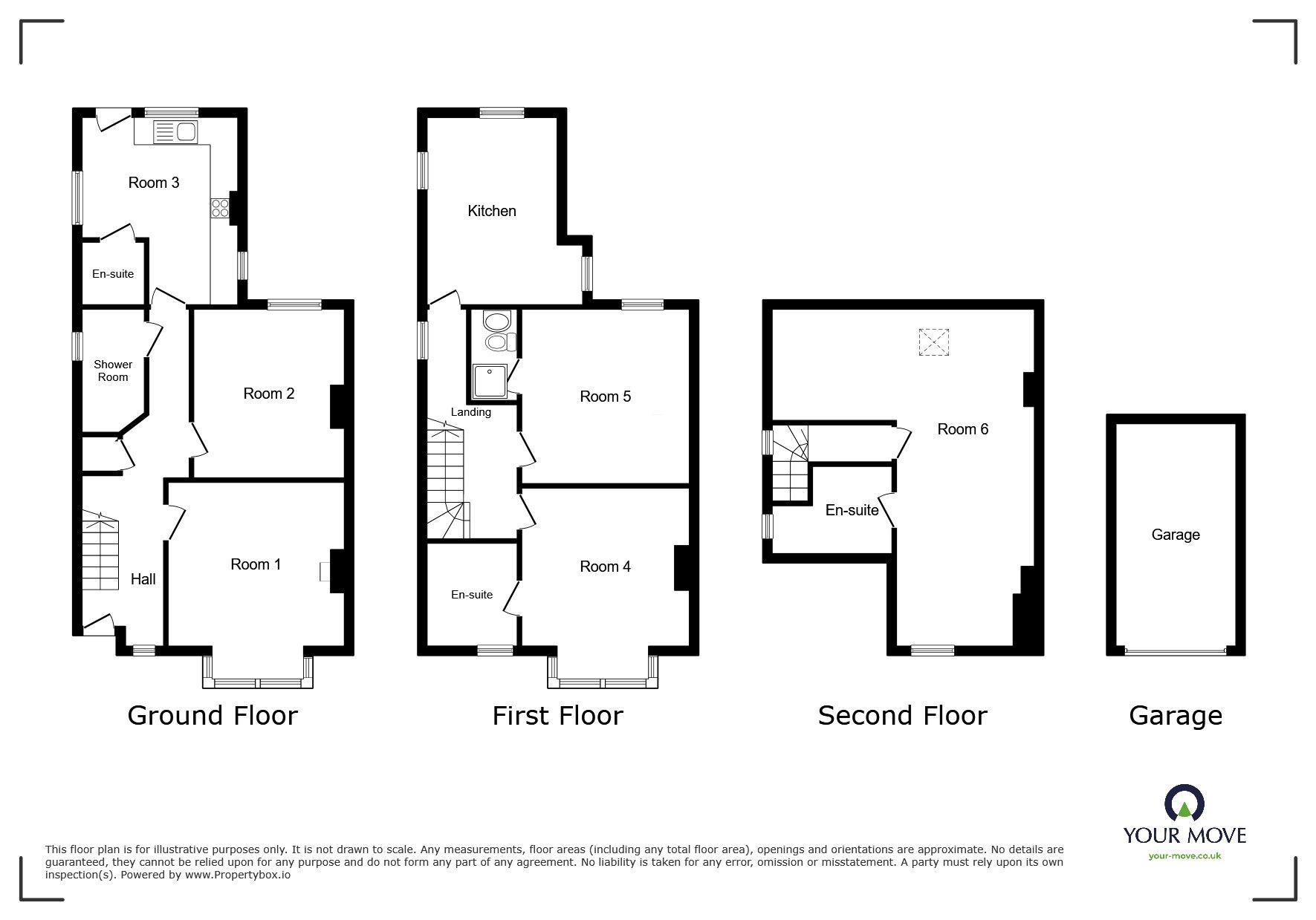 Floorplan of 6 bedroom Semi Detached House for sale, Gregory Street, Ilkeston, Derbyshire, DE7