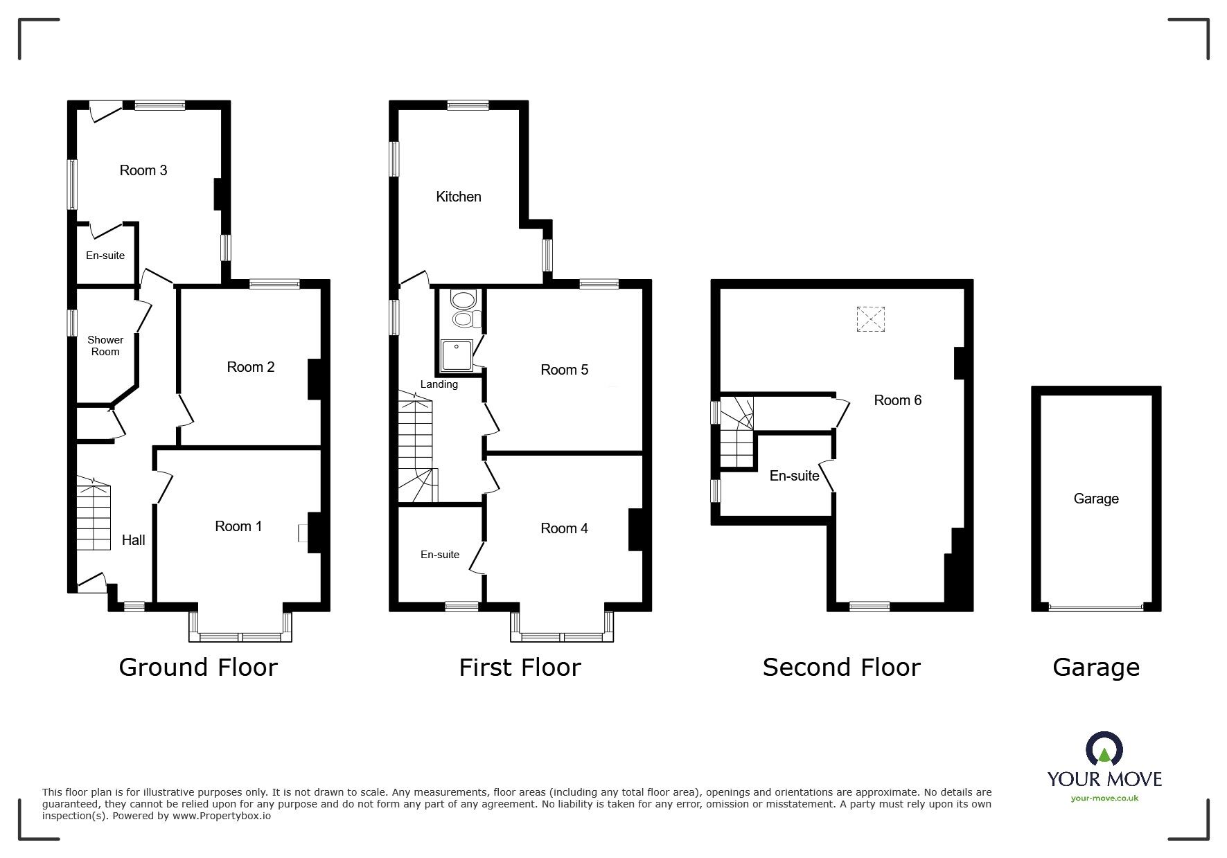 Floorplan of 6 bedroom Semi Detached House for sale, Gregory Street, Ilkeston, Derbyshire, DE7