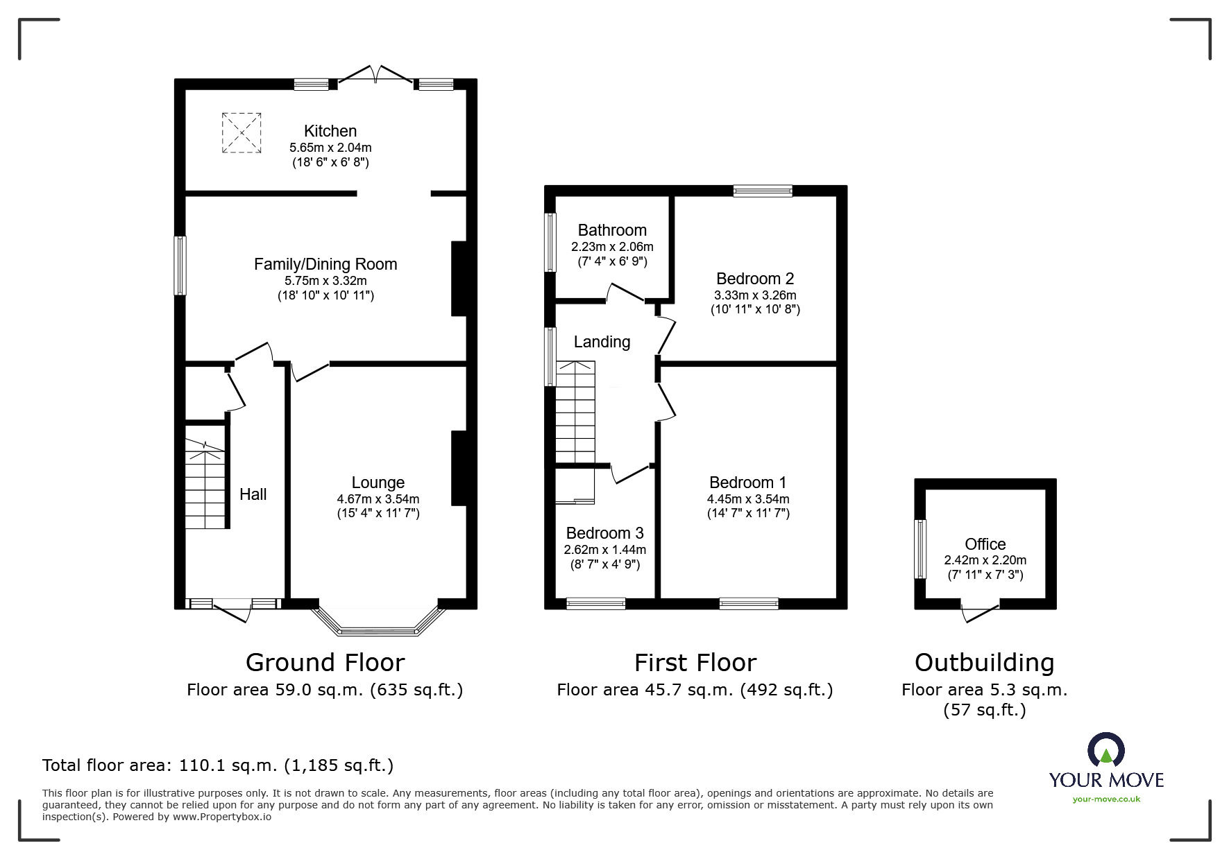 Floorplan of 3 bedroom Semi Detached House for sale, Norman Crescent, Ilkeston, Derbyshire, DE7