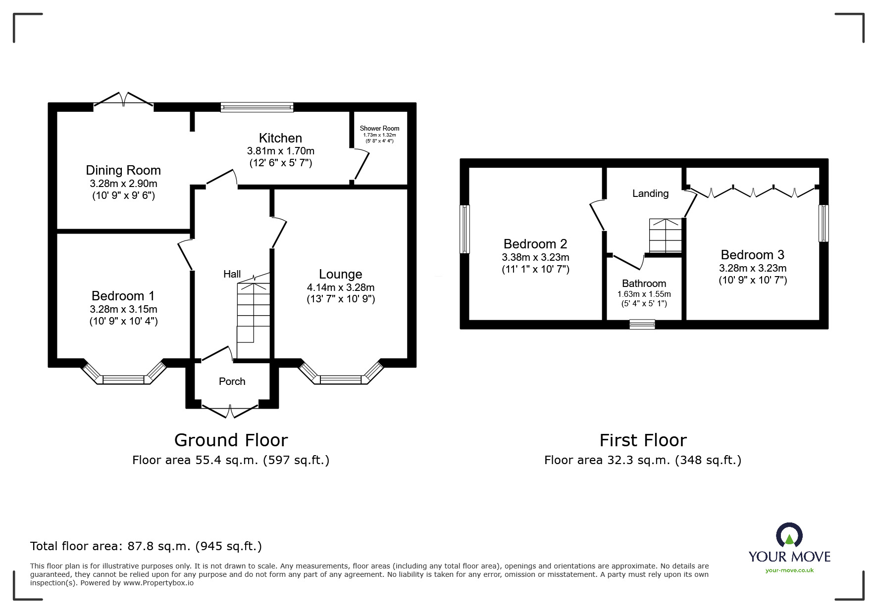 Floorplan of 3 bedroom Detached House to rent, Nottingham Road, Eastwood, Nottinghamshire, NG16