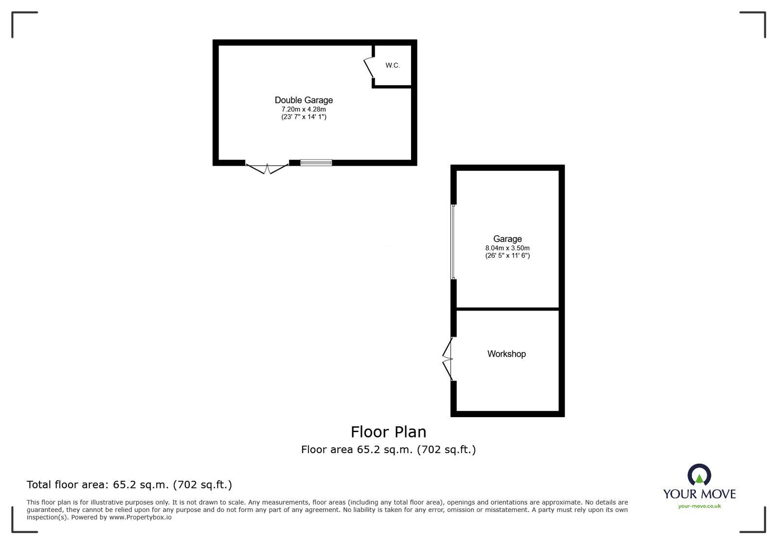 Floorplan of 3 bedroom Semi Detached House for sale, Prince Street, Ilkeston, Derbyshire, DE7