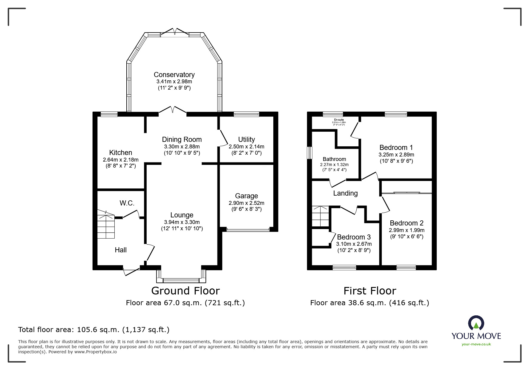 Floorplan of 3 bedroom Detached House for sale, Laneward Close, Ilkeston, Derbyshire, DE7