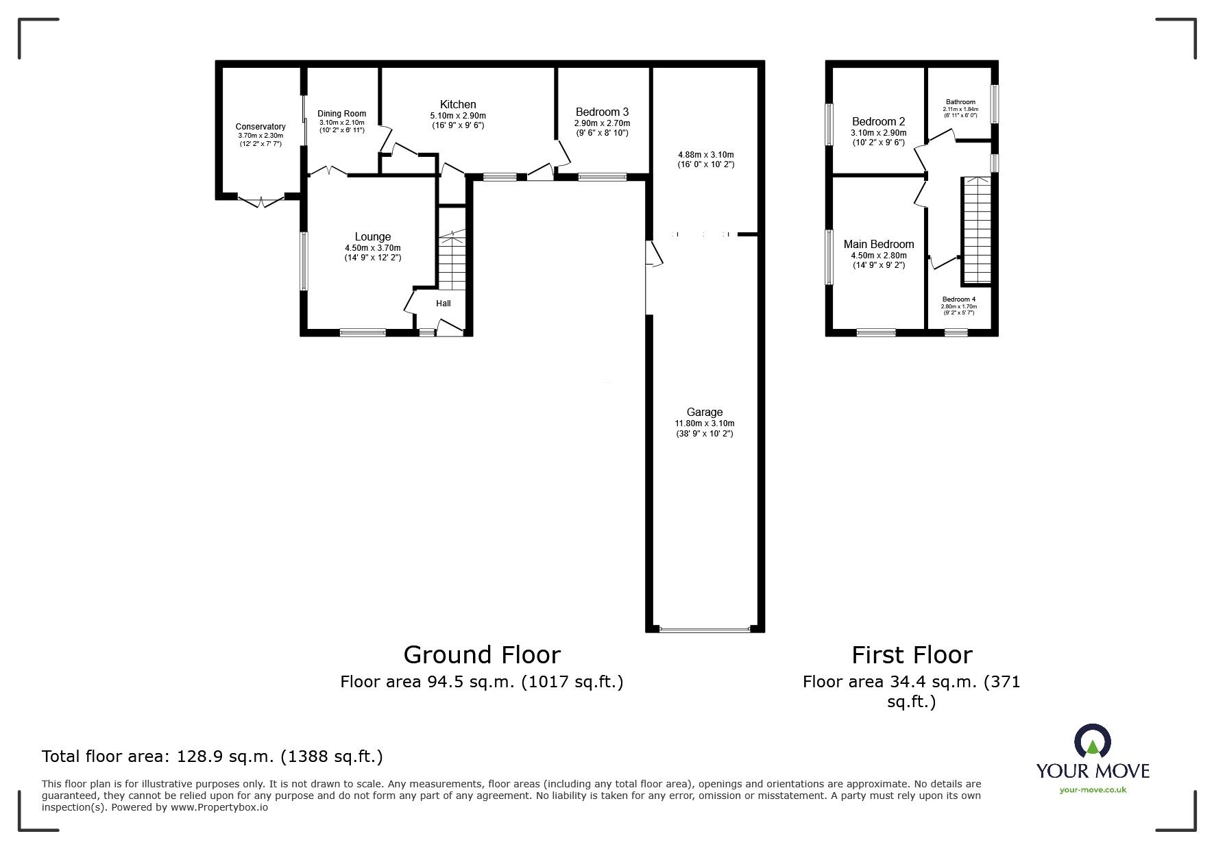 Floorplan of 3 bedroom Semi Detached House for sale, Norman Street, Ilkeston, Derbyshire, DE7