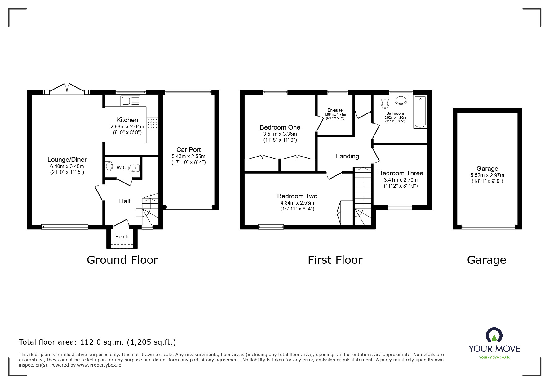 Floorplan of 3 bedroom Semi Detached House for sale, Paddock Drive, Smalley, Derbyshire, DE7