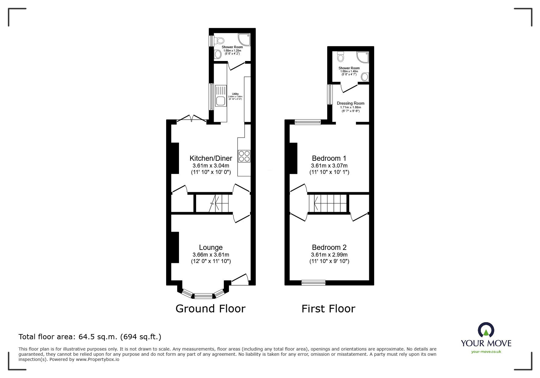 Floorplan of 1 bedroom Property to rent, Foster Street, Lincoln, Lincolnshire, LN5