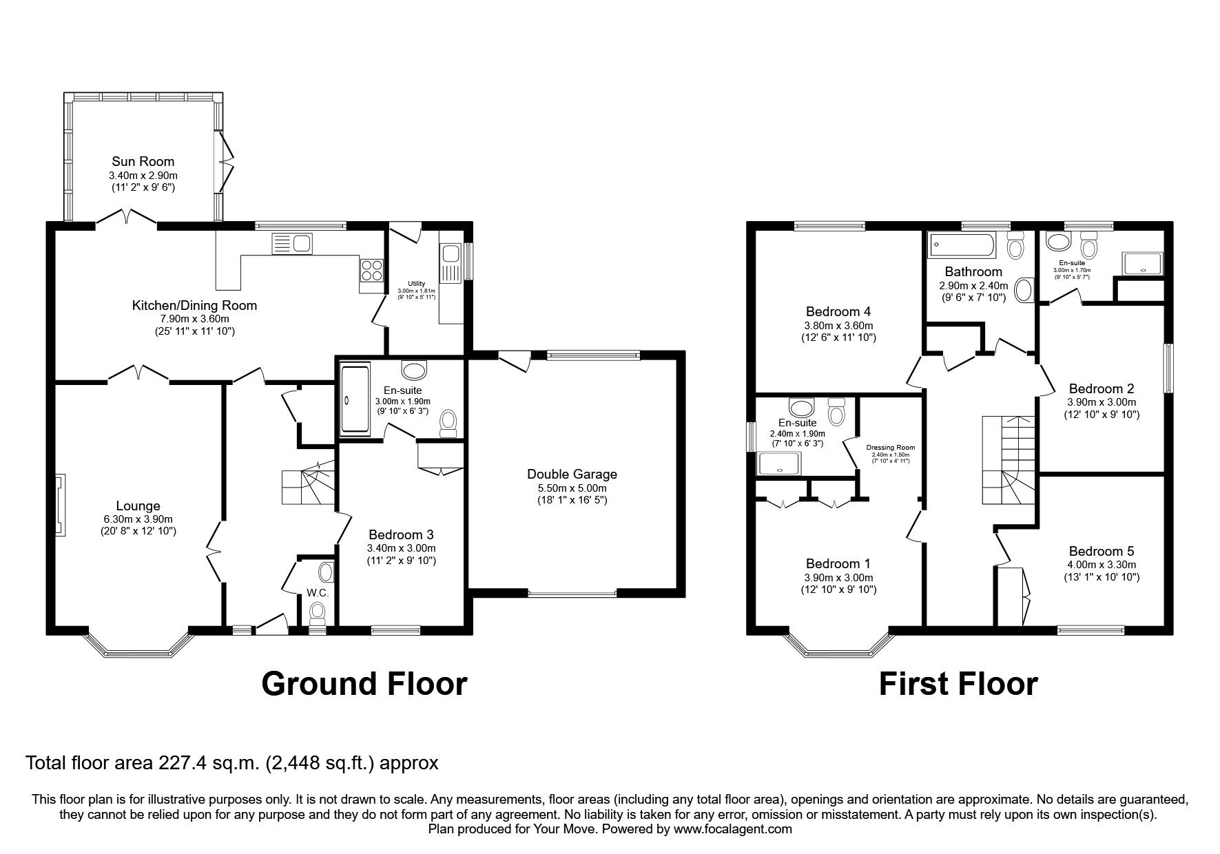 Floorplan of 5 bedroom Detached House to rent, Meadowfield Park, Inverness, Highland, IV2