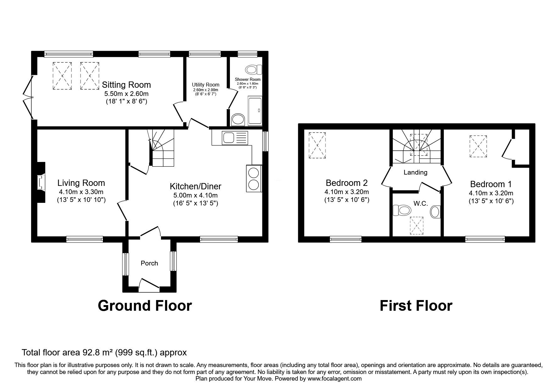 Floorplan of 2 bedroom Detached House for sale, Loggie, Lochbroom, Highland, IV23