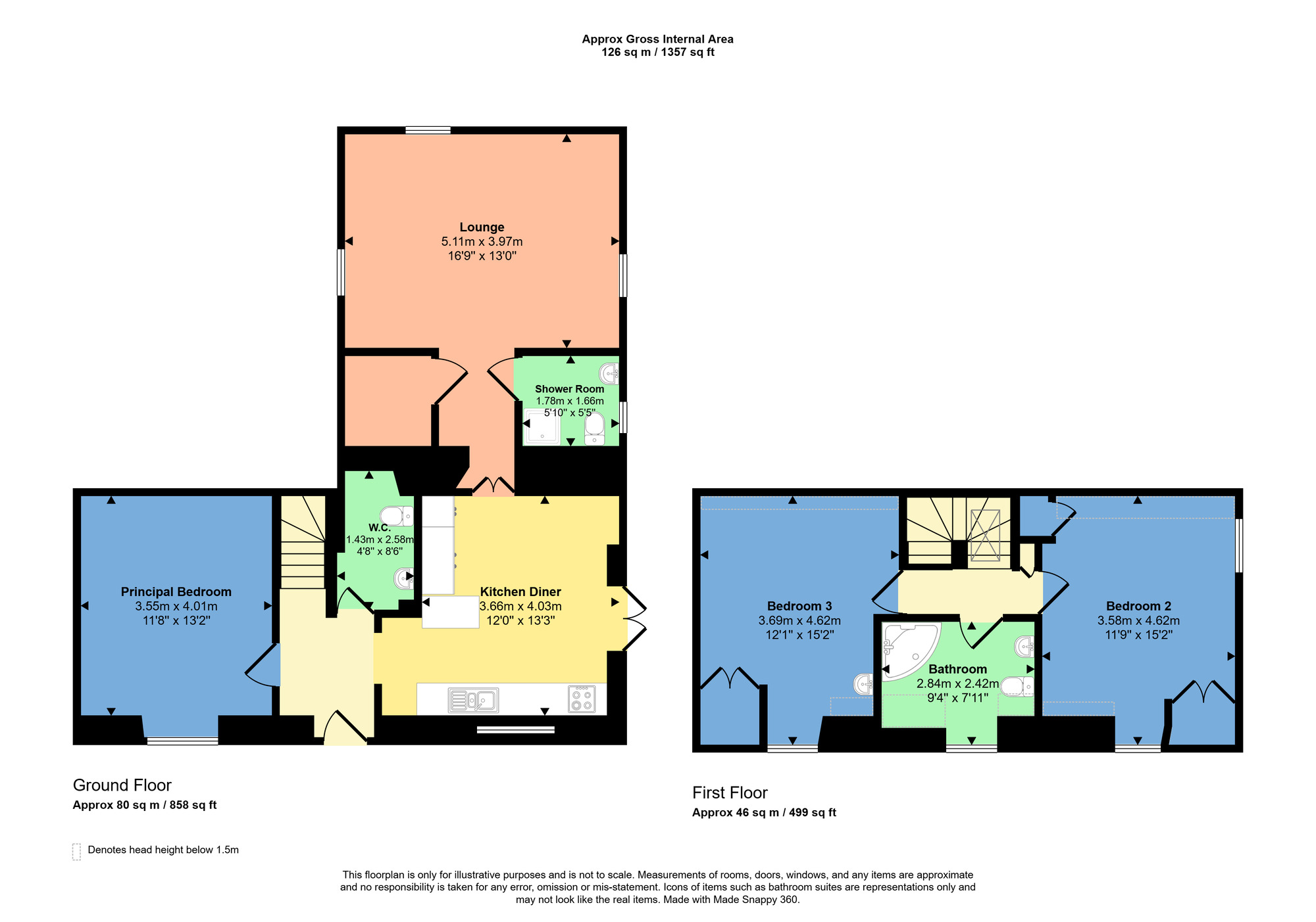 Floorplan of 3 bedroom Detached House for sale, Ullapool, Highland, IV26