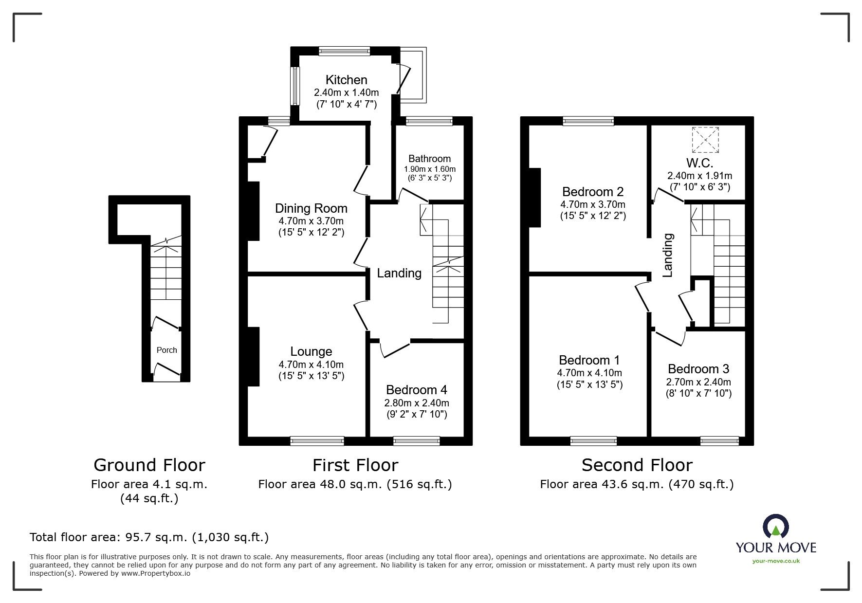 Floorplan of 4 bedroom Mid Terrace Flat for sale, Wells Street, Inverness, Highland, IV3