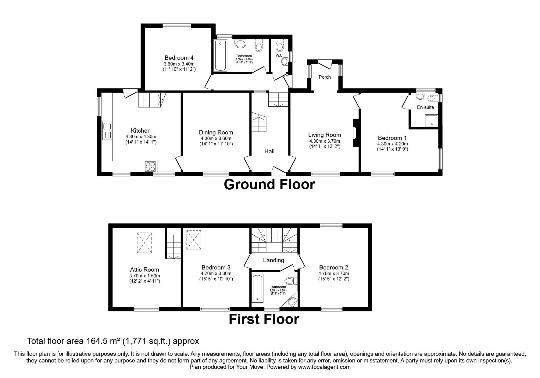 Floorplan of 4 bedroom Detached House for sale, Dingwall, Highland, IV15