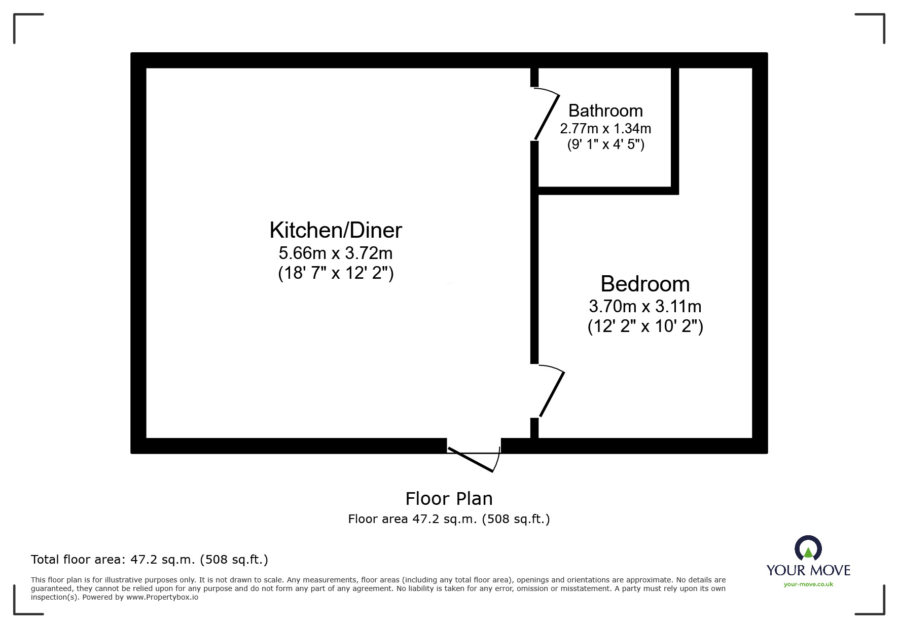Floorplan of 1 bedroom Detached Land/Plot for sale, Inverness, Highland, IV3