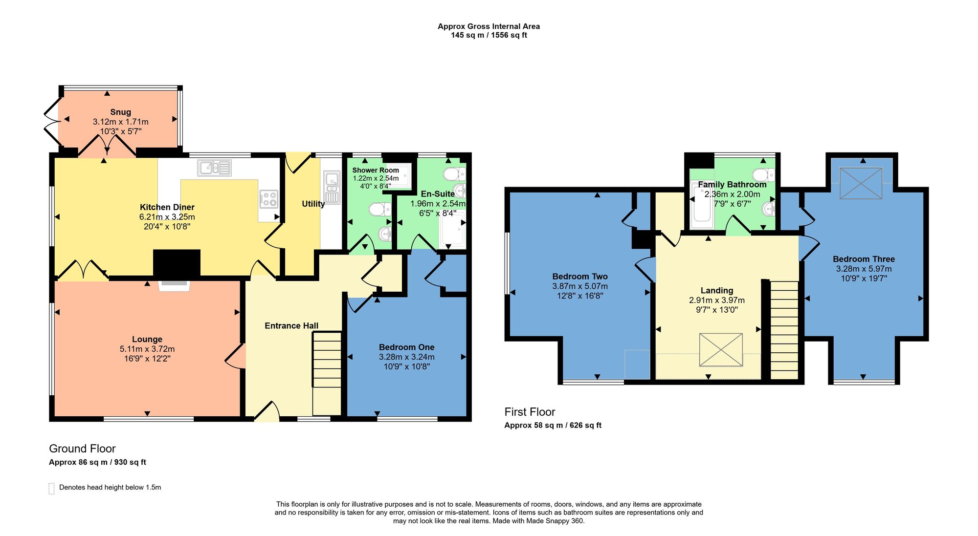 Floorplan of 3 bedroom Detached House for sale, Golf Course Road, Newtonmore, Highland, PH20