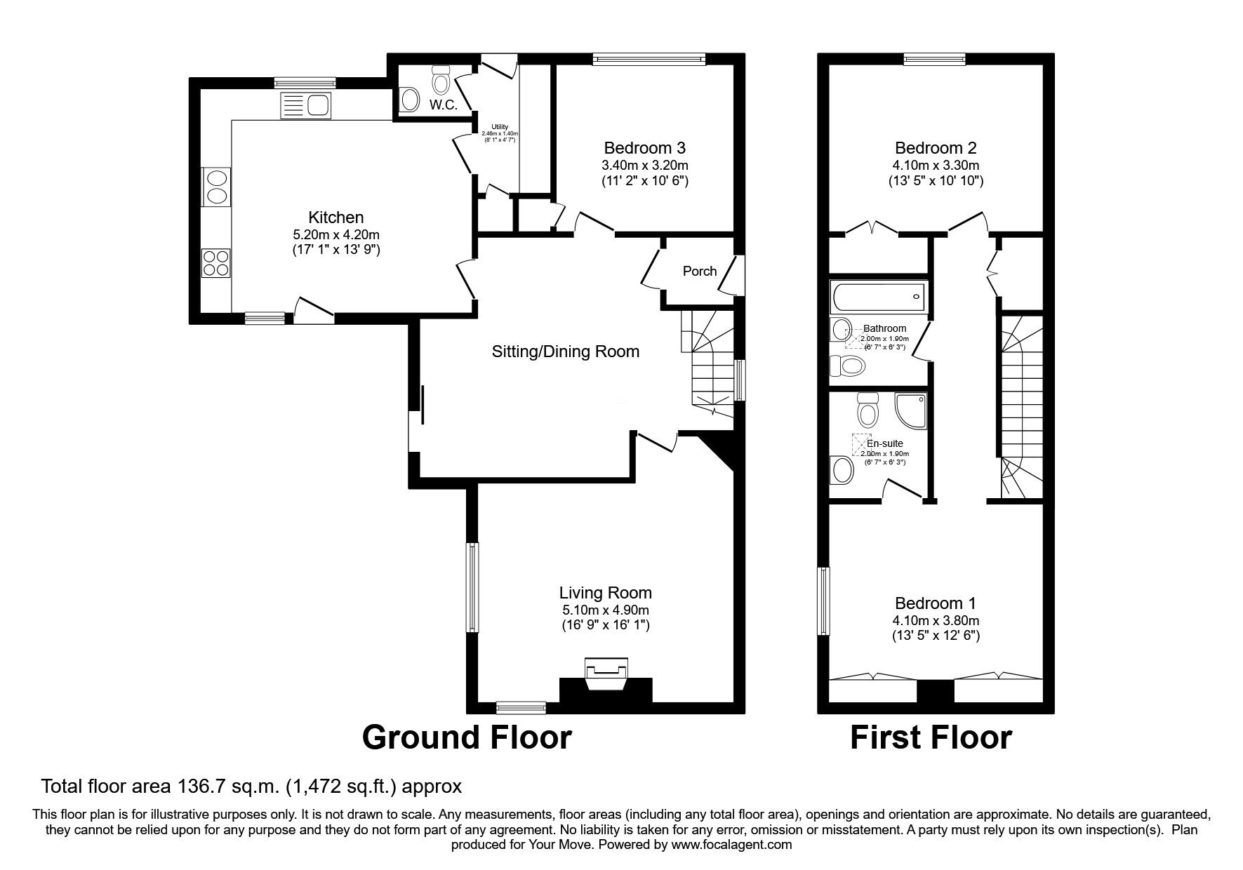 Floorplan of 3 bedroom Detached House for sale, Fort Augustus, Highland, PH32