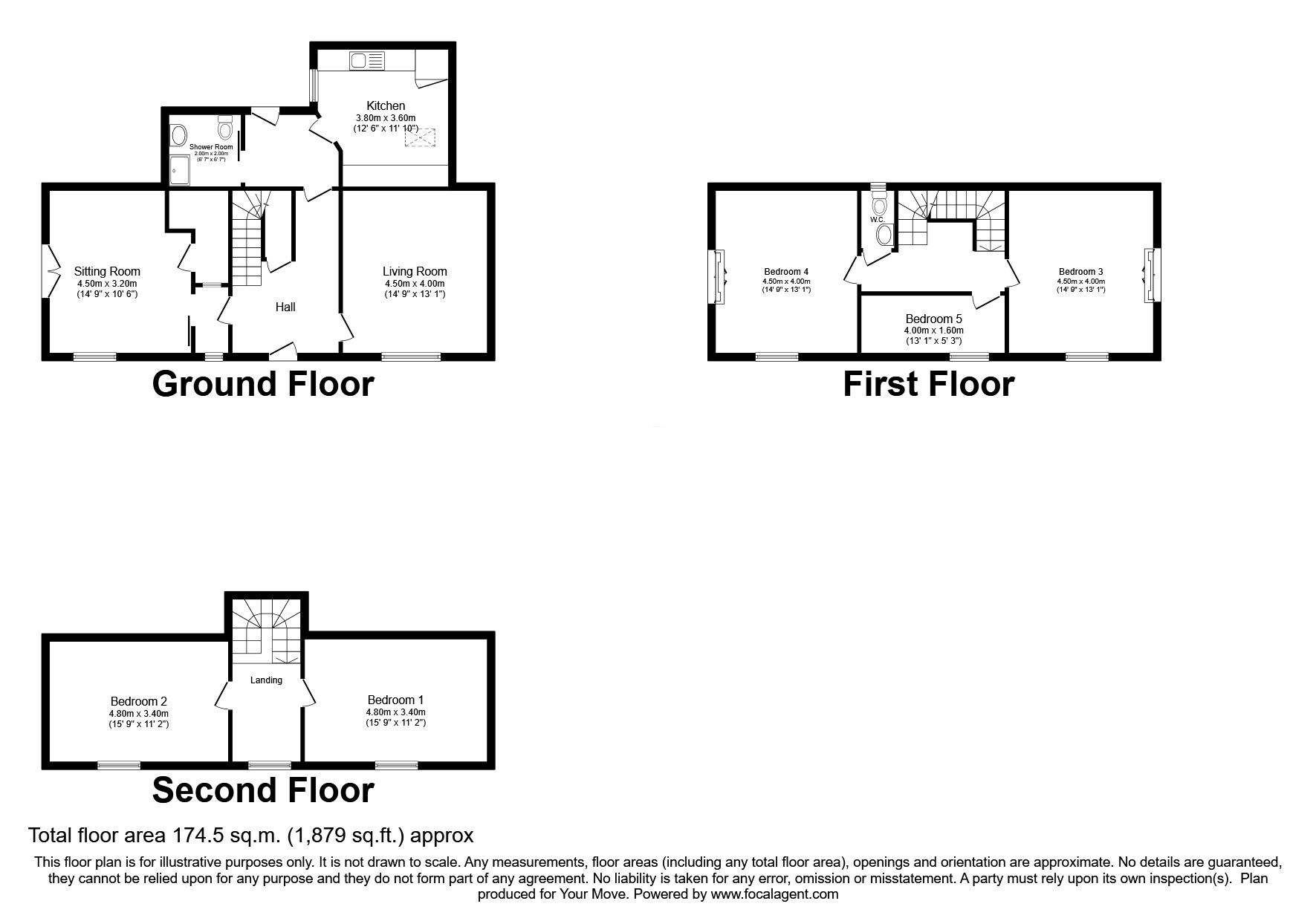 Floorplan of 5 bedroom Mid Terrace House for sale, High Street, Invergordon, Highland, IV18