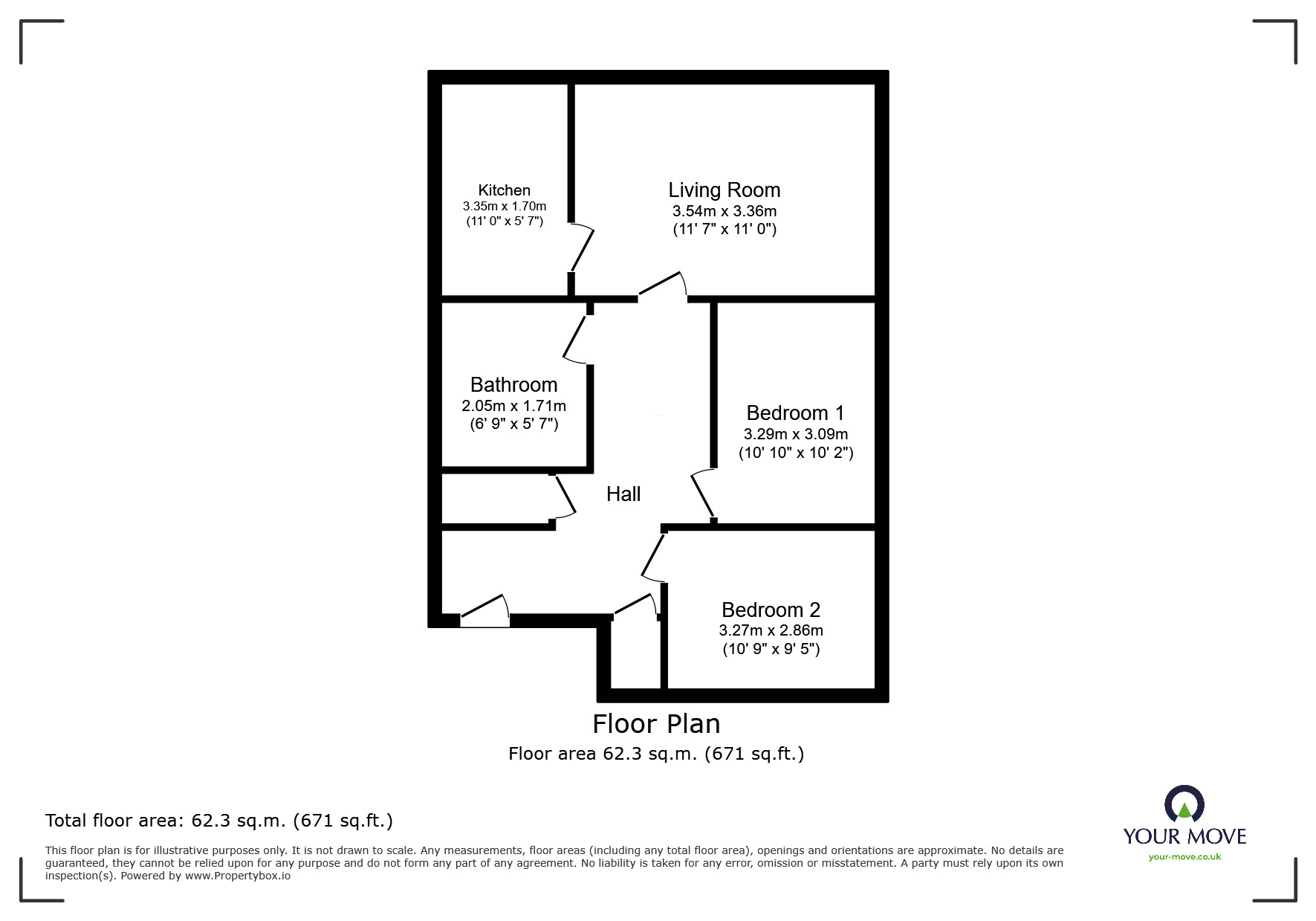 Floorplan of 2 bedroom  Flat for sale, Shore Street, Inverness, Highland, IV1