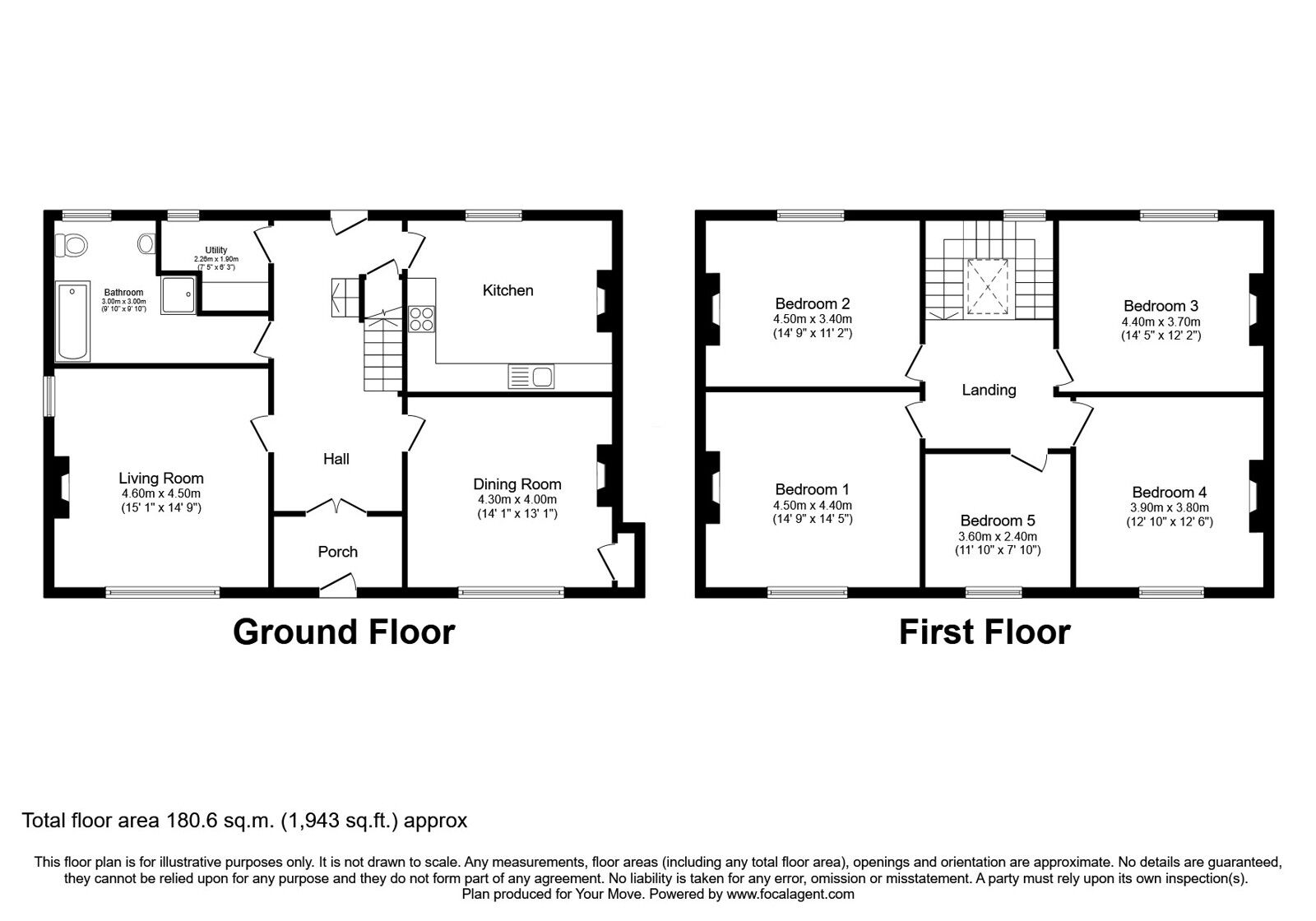 Floorplan of 5 bedroom Detached House for sale, Gairloch, Highland, IV21