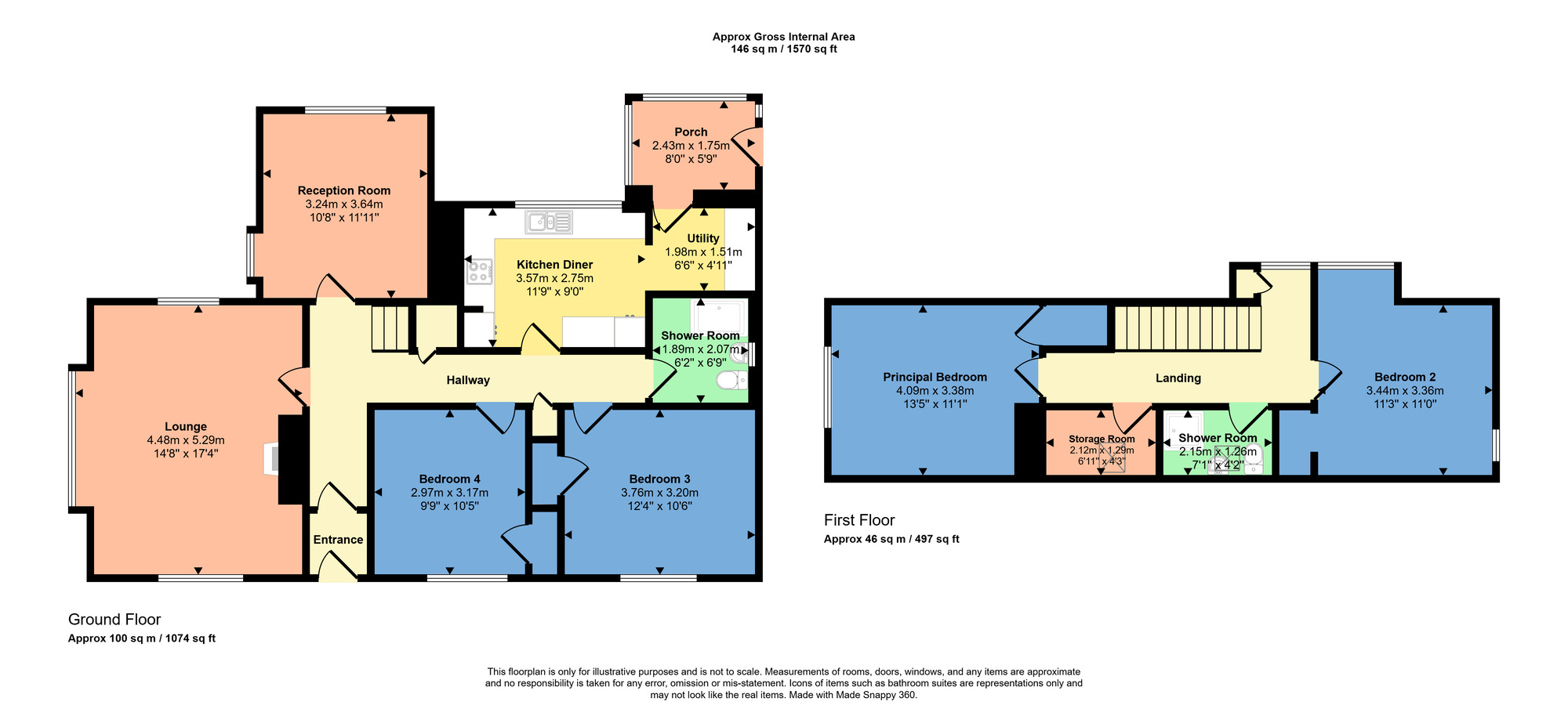 Floorplan of 4 bedroom Detached House for sale, Station Road, Conon Bridge, Highland, IV7