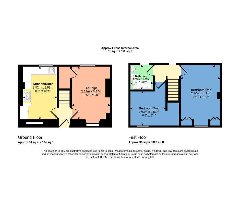 Floorplan of 2 bedroom End Terrace House for sale, High Street, Ardersier, Highland, IV2