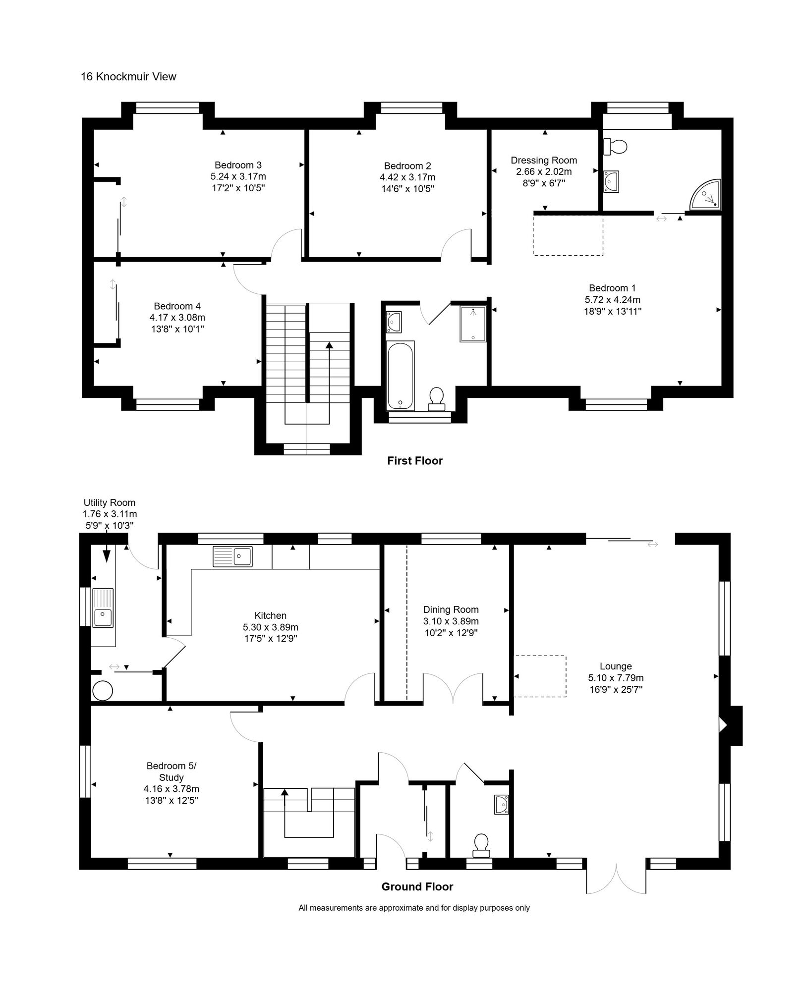 Floorplan of 4 bedroom Detached House for sale, Knockmuir View, Avoch, Highland, IV9