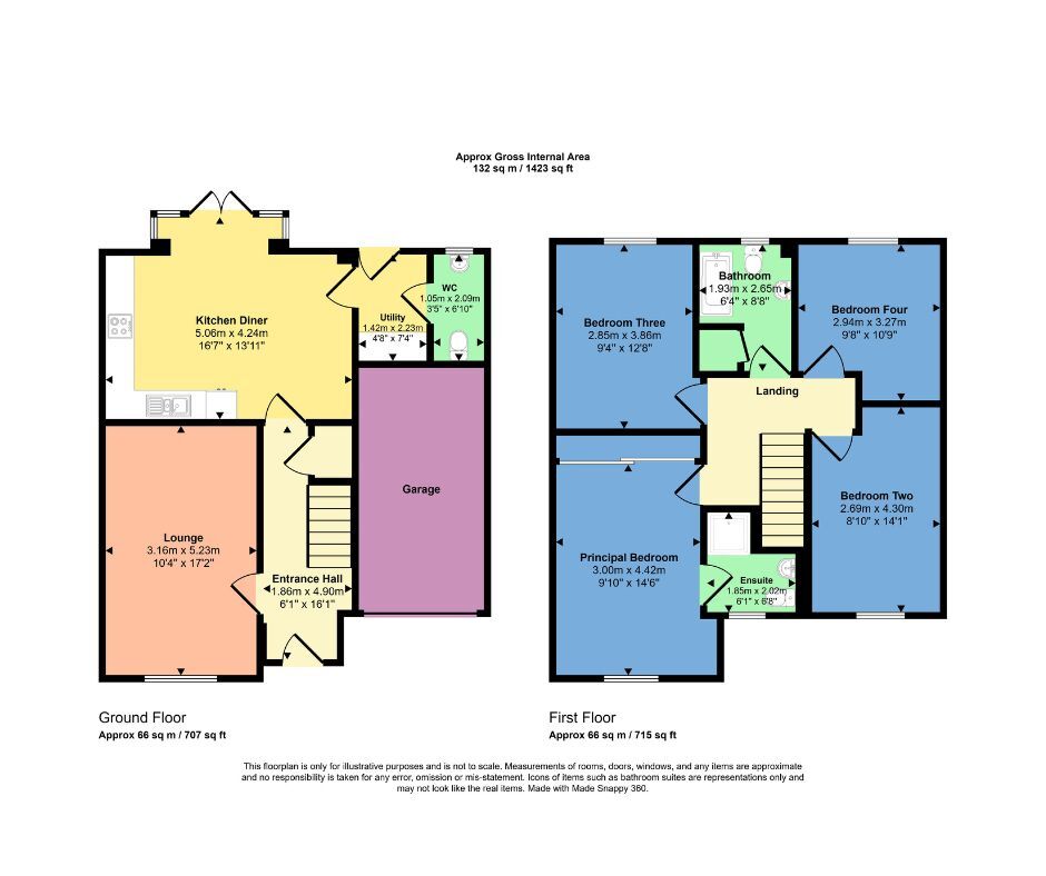 Floorplan of 4 bedroom Detached House for sale, Eilean Donan Road, Inverness, Highland, IV2