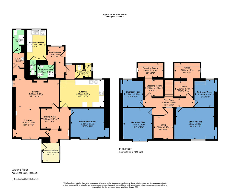 Floorplan of 5 bedroom Detached House for sale, India Street, Inverness, Highland, IV3