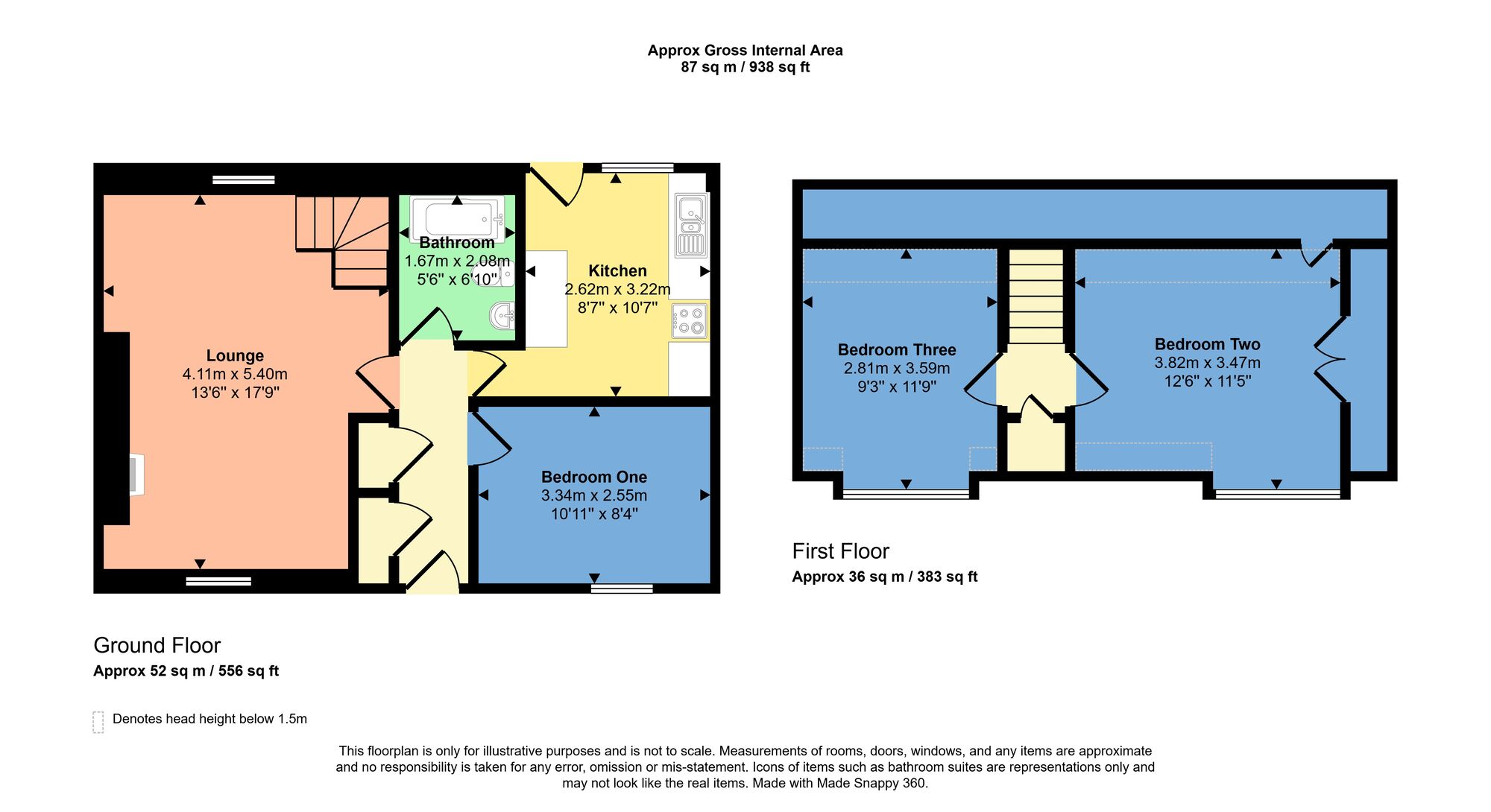 Floorplan of 3 bedroom Detached House for sale, India Street, Inverness, Highland, IV3