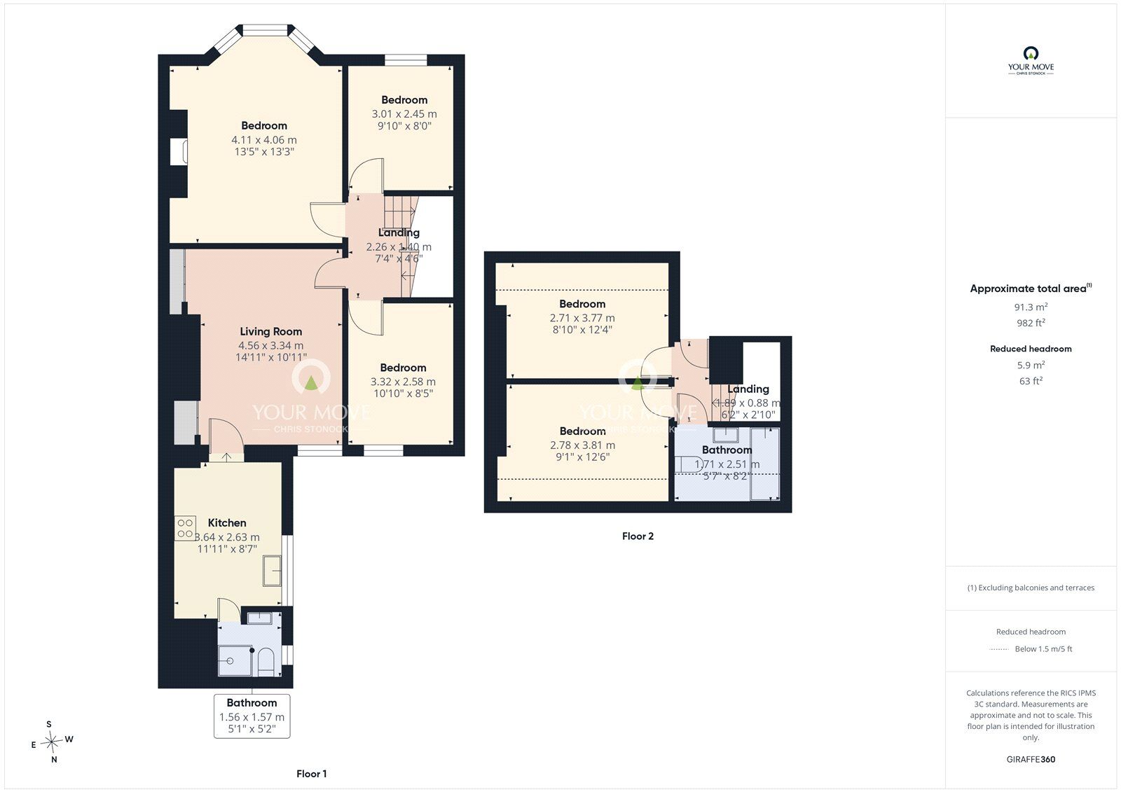 Floorplan of Flat to rent, Glenthorn Road, Newcastle upon Tyne, Tyne and Wear, NE2