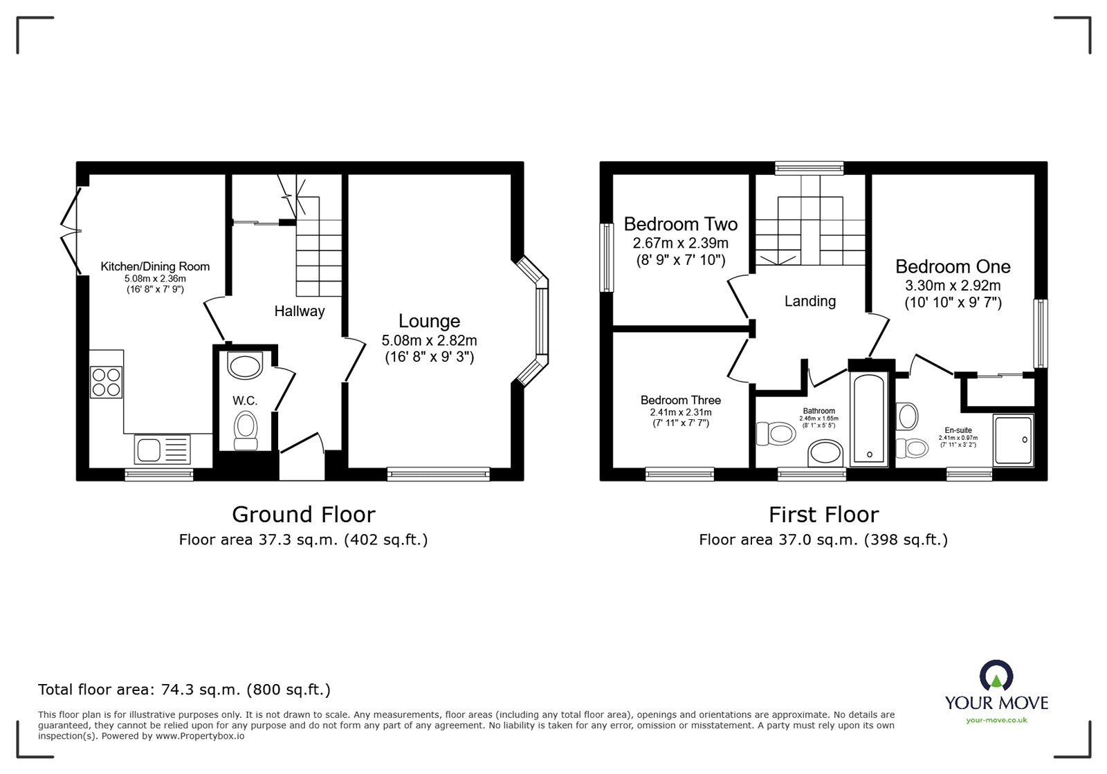 Floorplan of 3 bedroom Detached House for sale, Kingston Road, Kirkby-in-Ashfield, Nottinghamshire, NG17