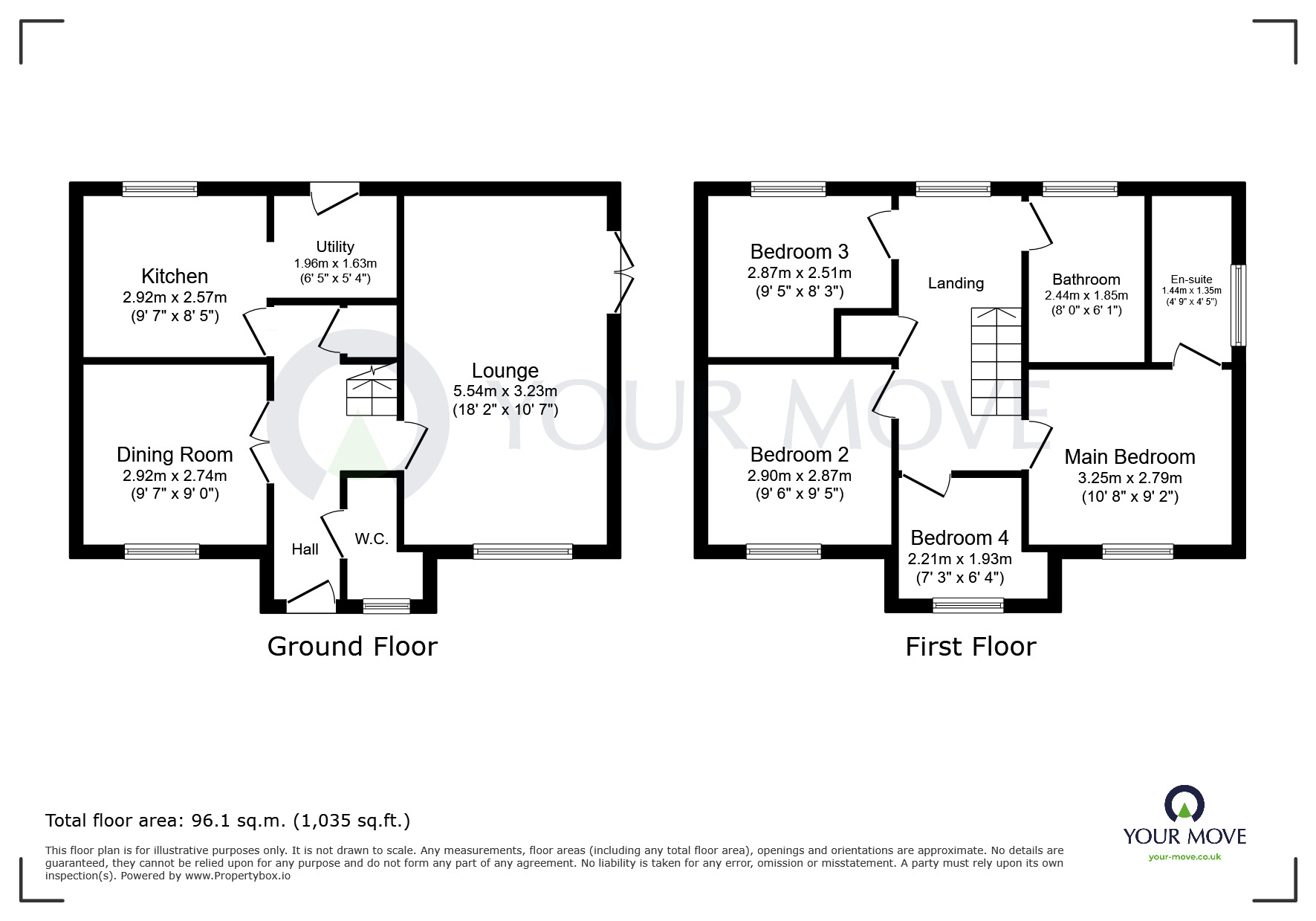 Floorplan of 4 bedroom Detached House for sale, Willow Gardens, Sutton-in-Ashfield, NG17