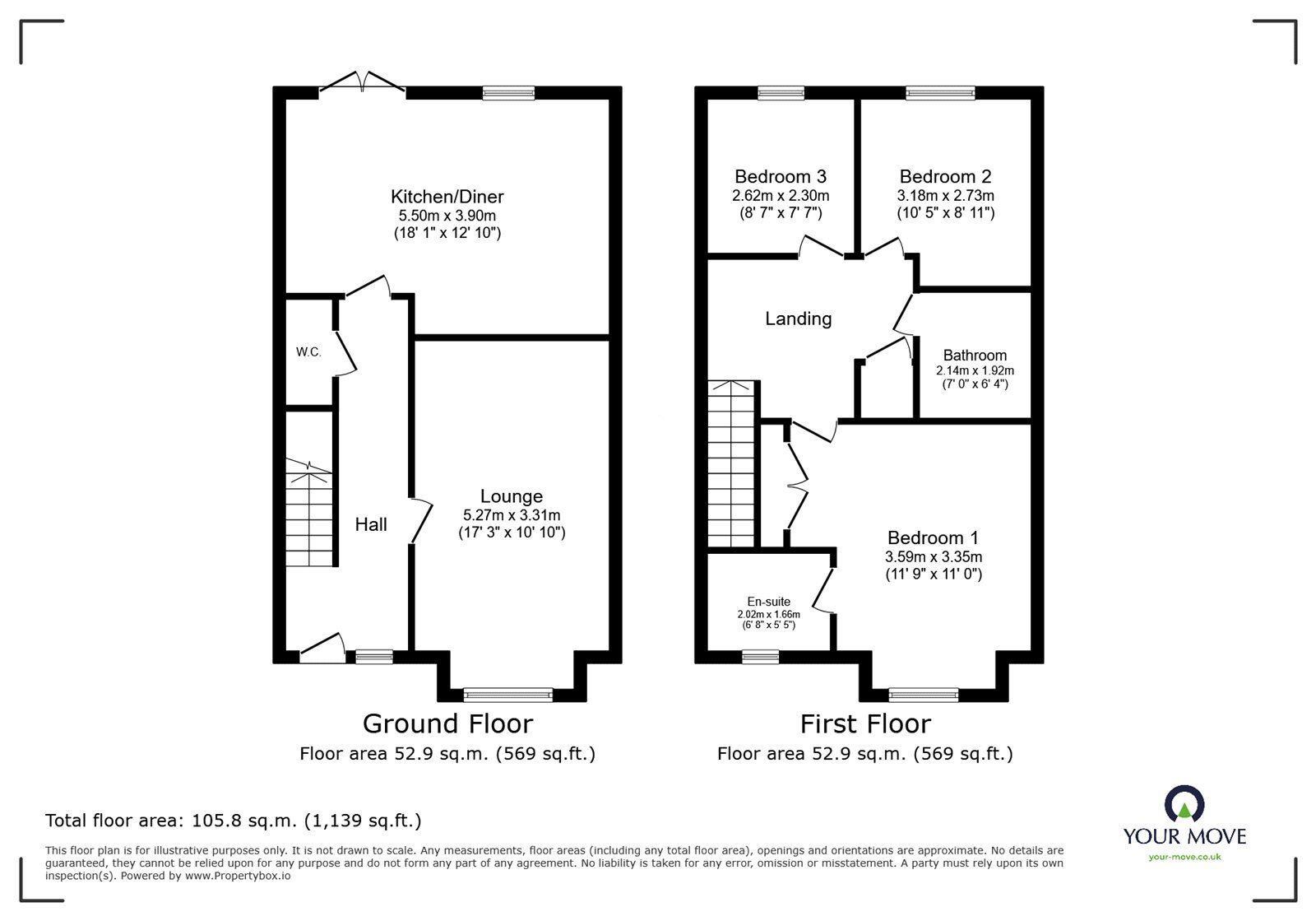 Floorplan of 3 bedroom Semi Detached House for sale, Musters Mews, Derby Road, Nottingham, NG15